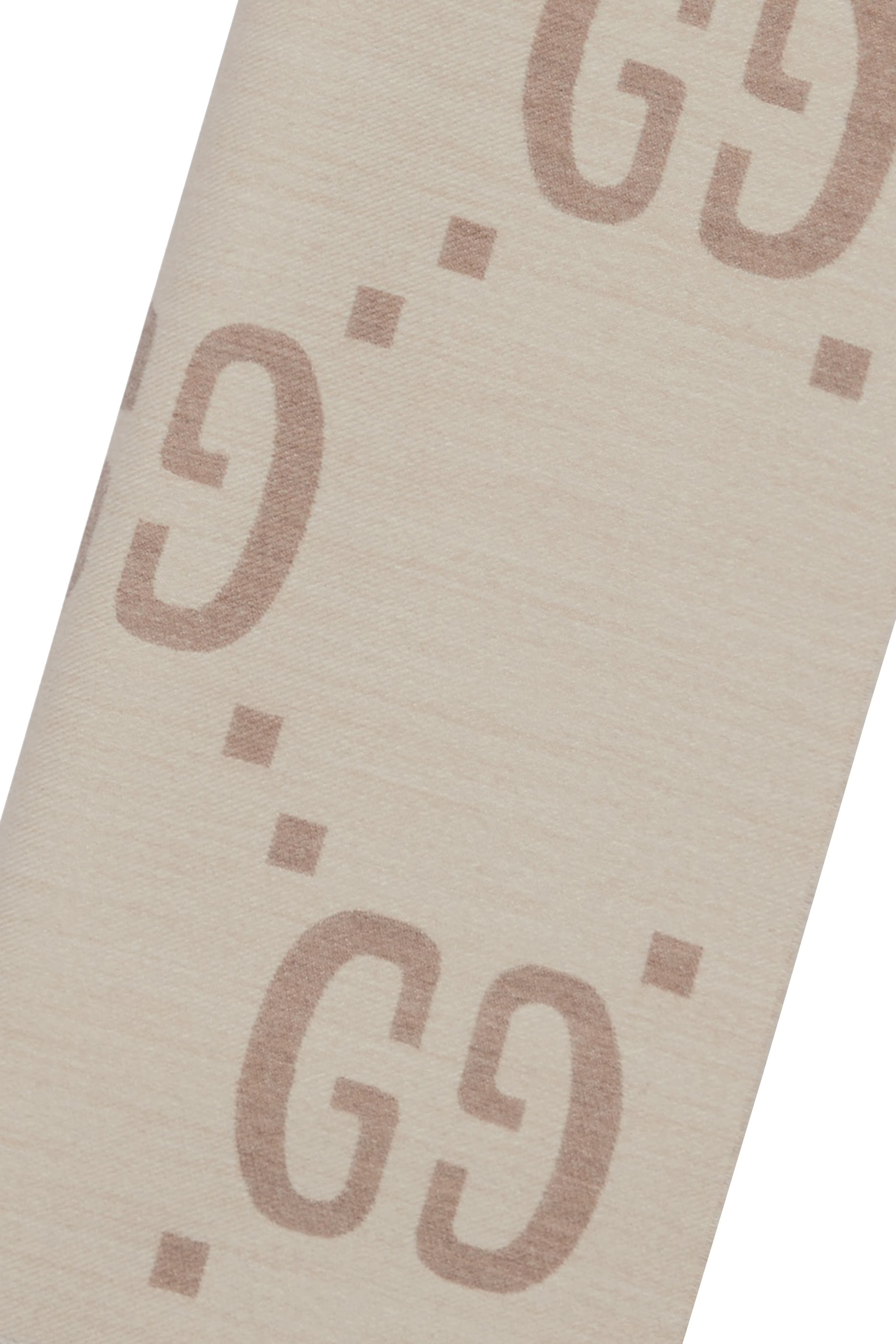 GG Jacquard Wool Silk Scarf