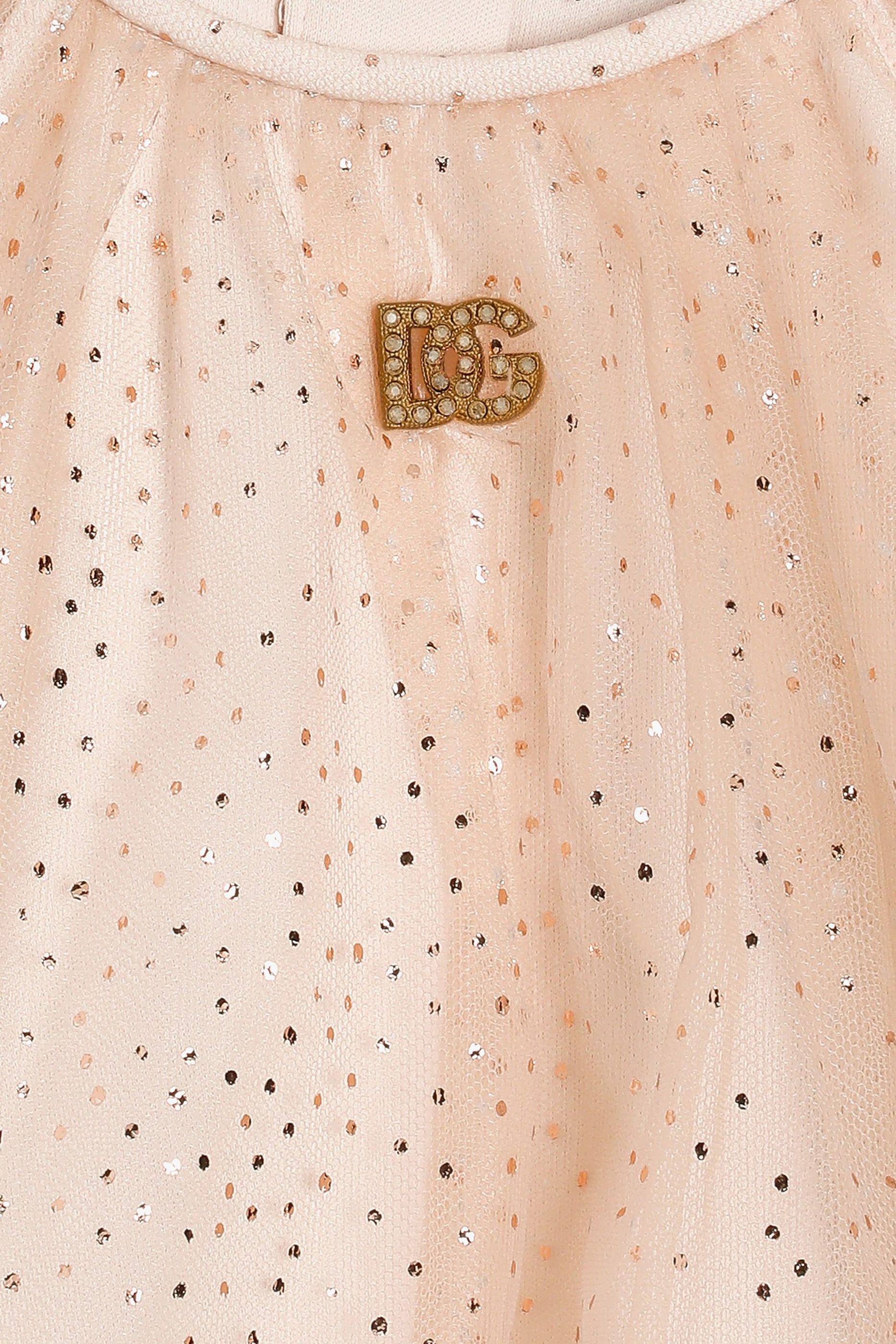 Kids Polka Dot Print Tulle Dress