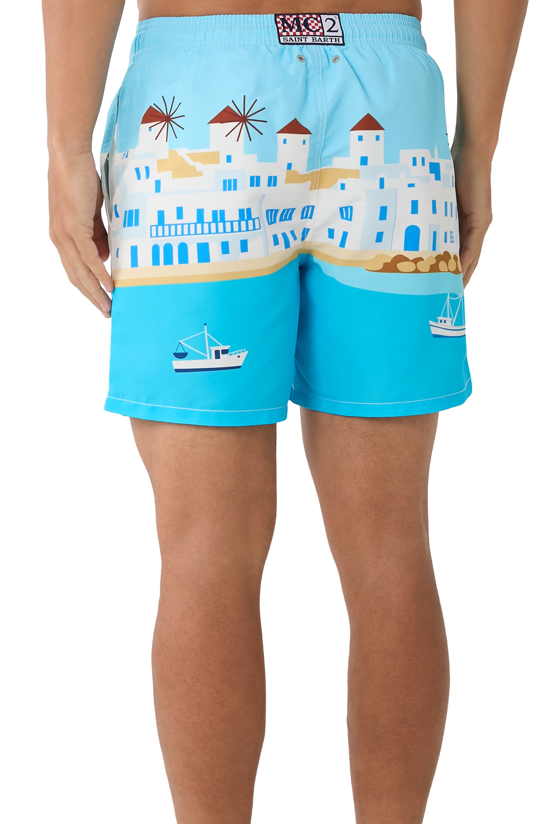 Gustavia Portofino Placed Print Swim Shorts 