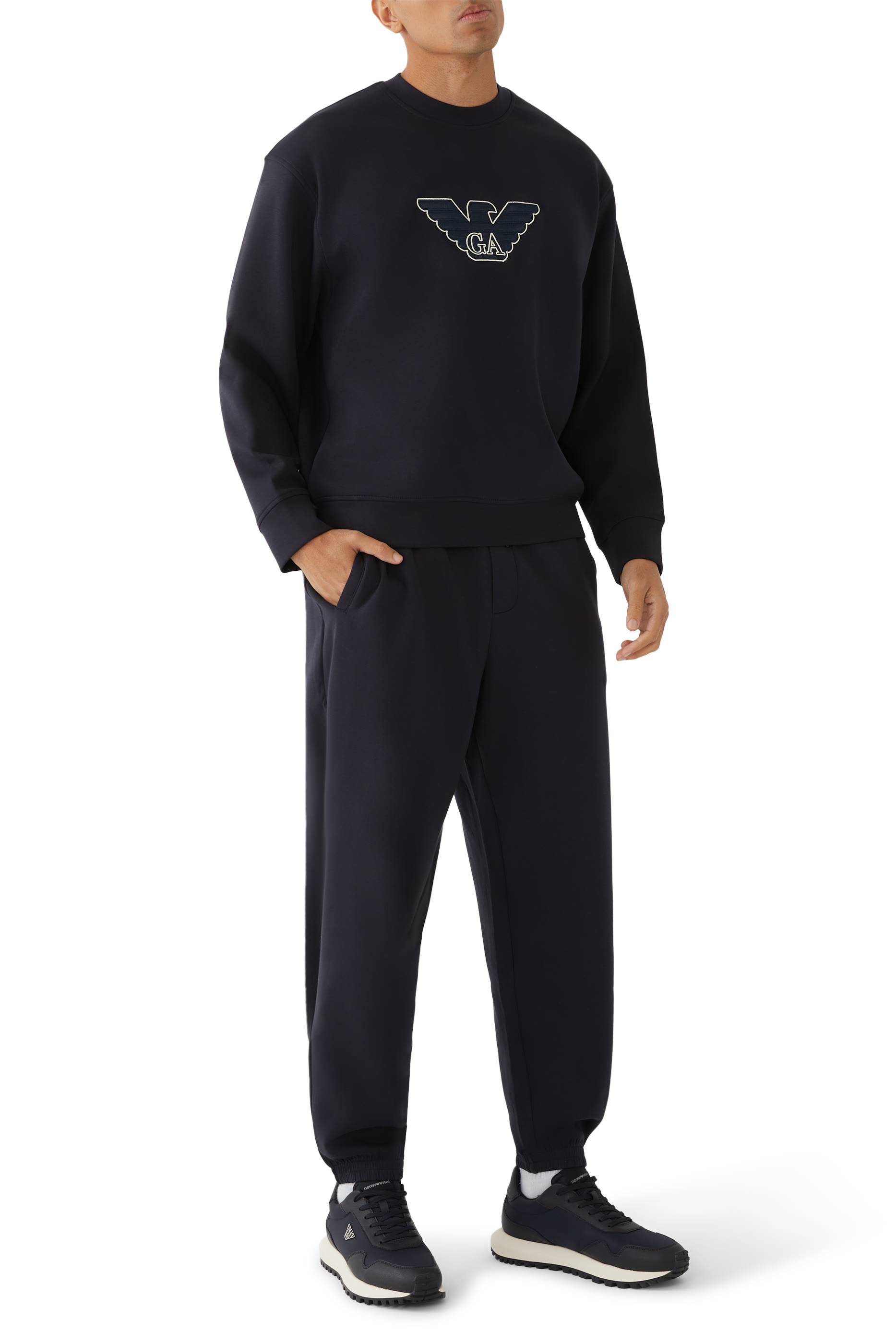 EA Logo Embroidered Sweatshirt