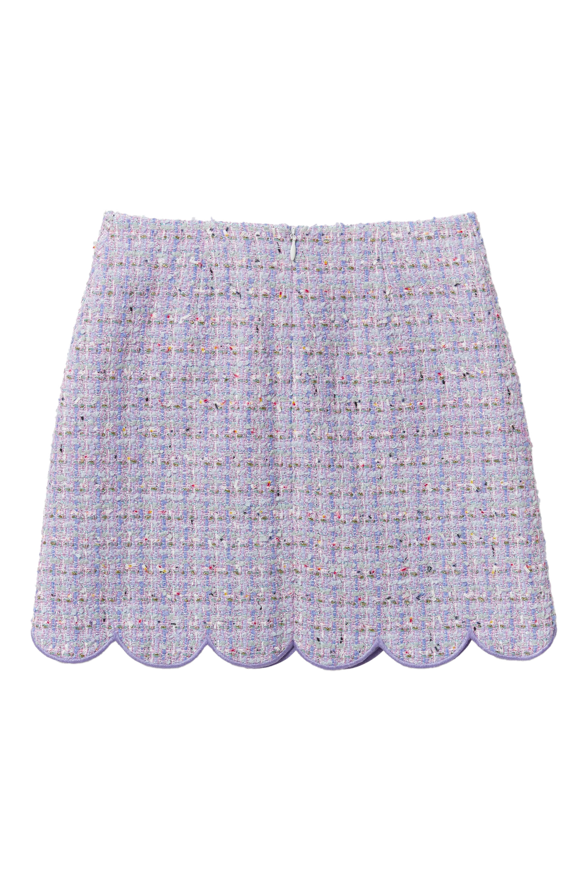 Kids Lilac Boucle Mini Skirt