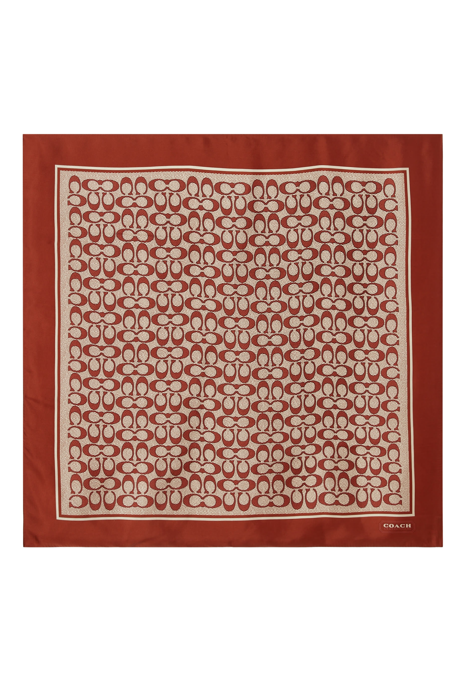  Vintage Signature Print Silk Square Scarf 