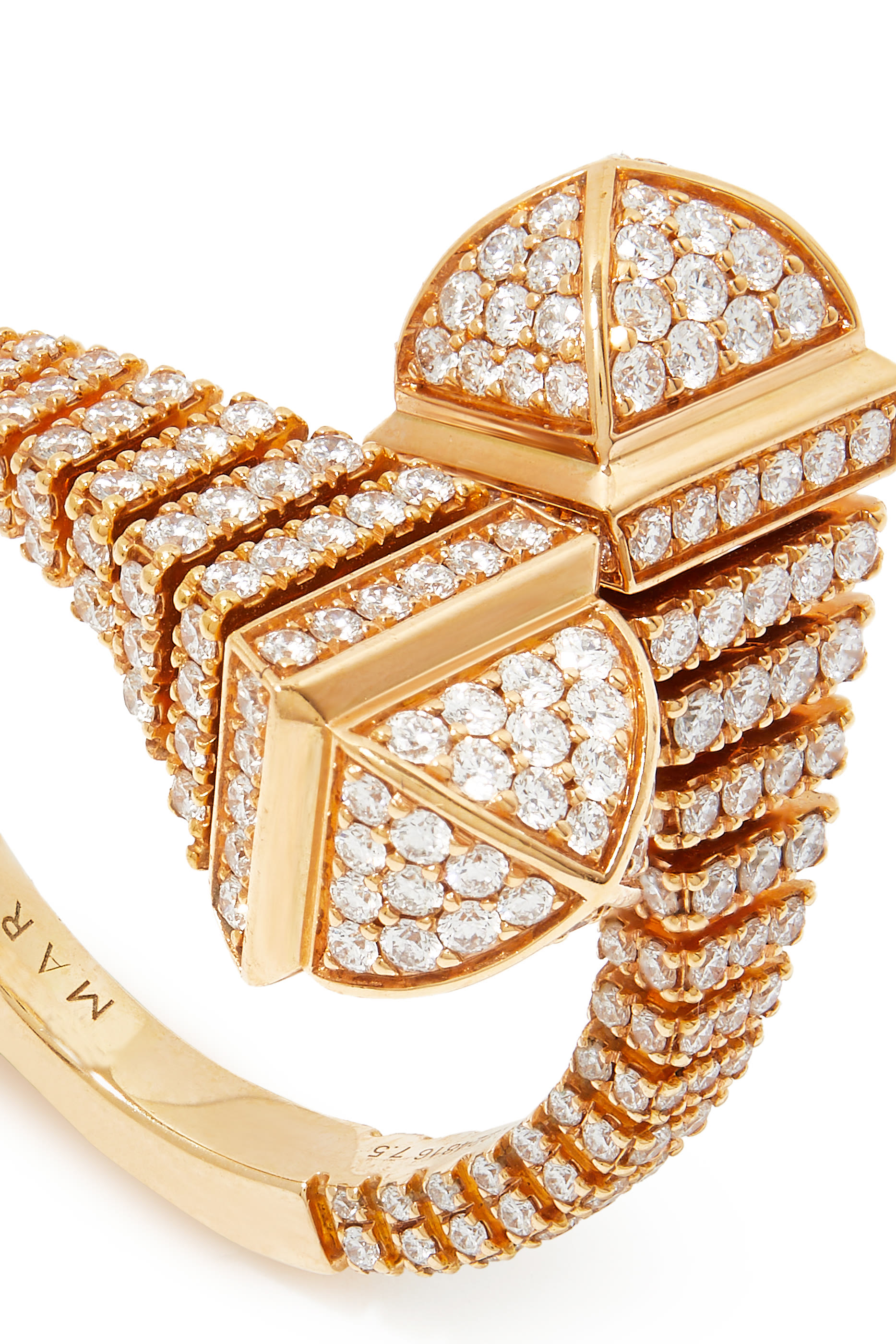 Cleo Ring, 18k Rose Gold with Full Diamonds