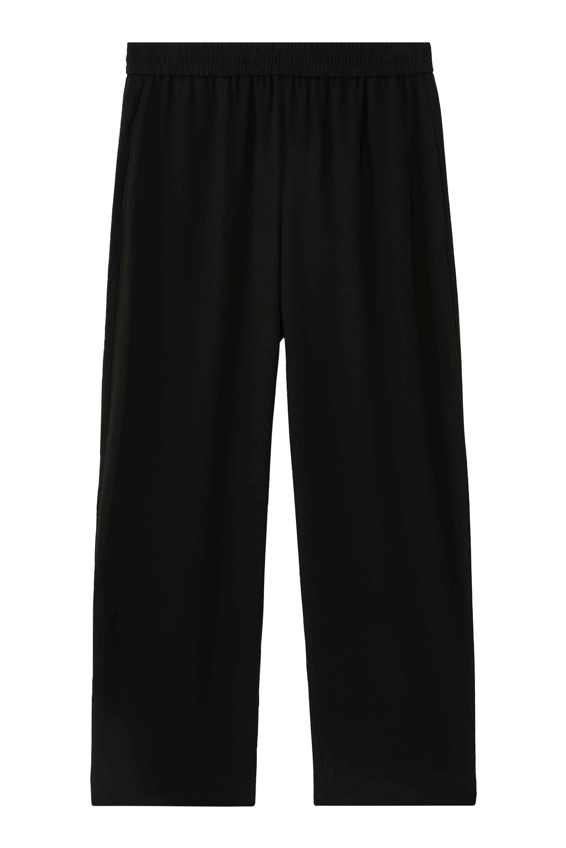 Relaxed Pull-On Pants in Satin Crepe