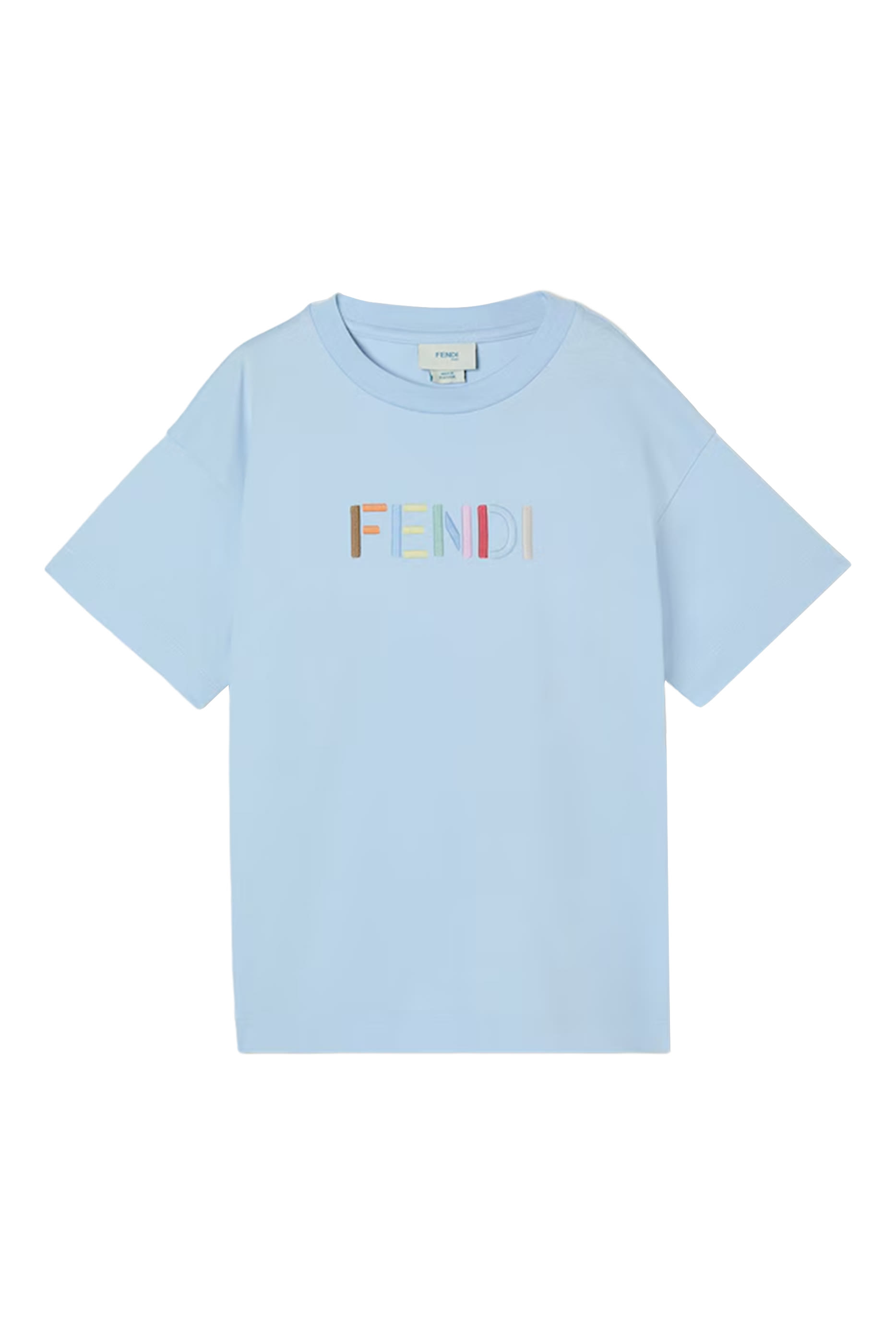 Kids Cotton T-Shirt with Multicolor Embroidery 