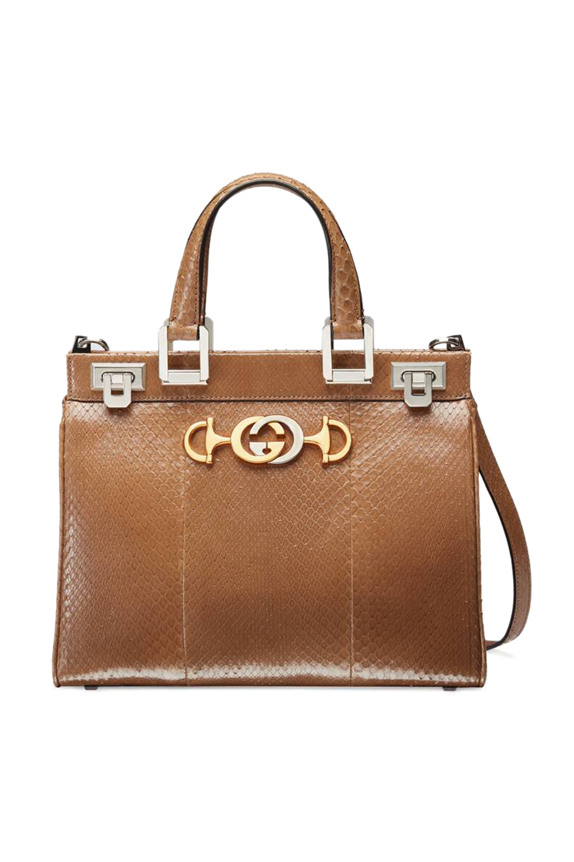 Zumi Snakeskin Small Top Handle Tote