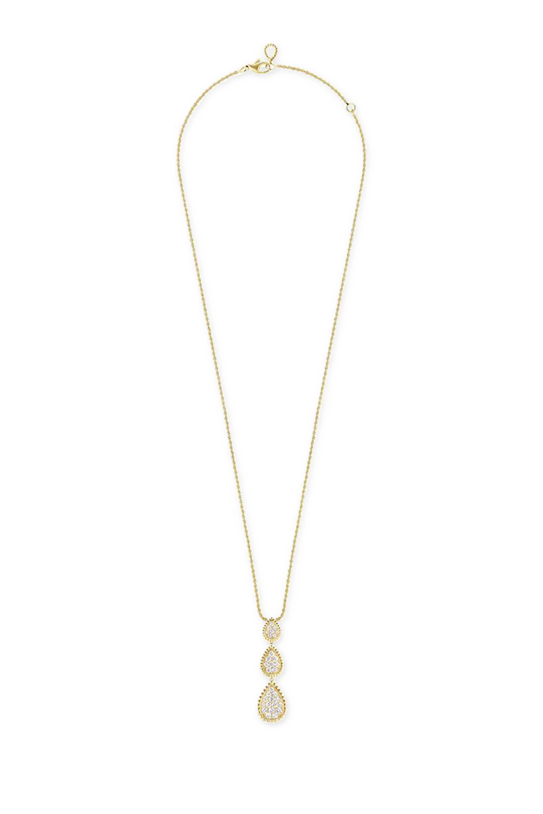 Serpent Boh&egrave;me Pendant Necklace, 18K Yellow Gold & Diamond