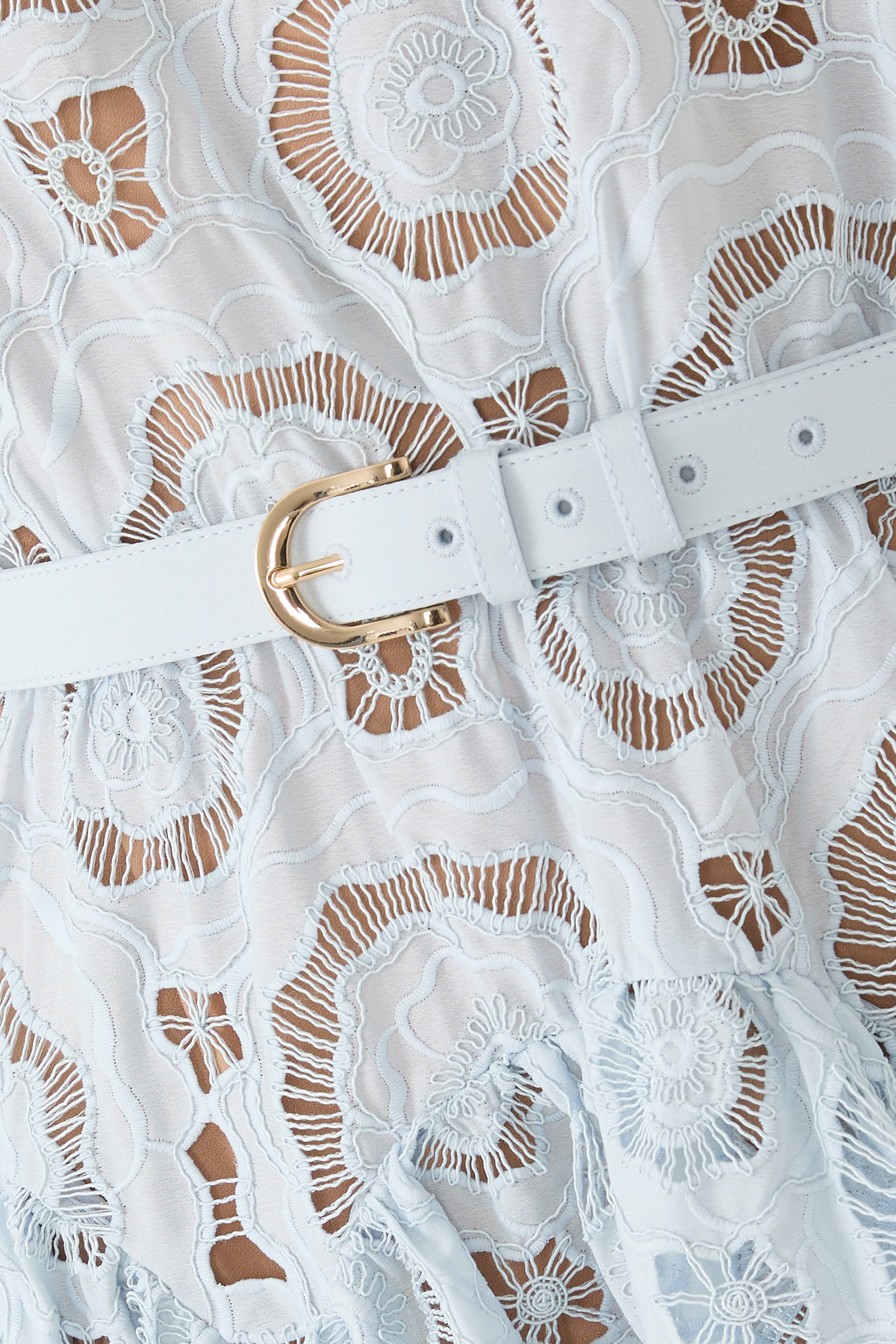  Floral Lace Midi Dress 