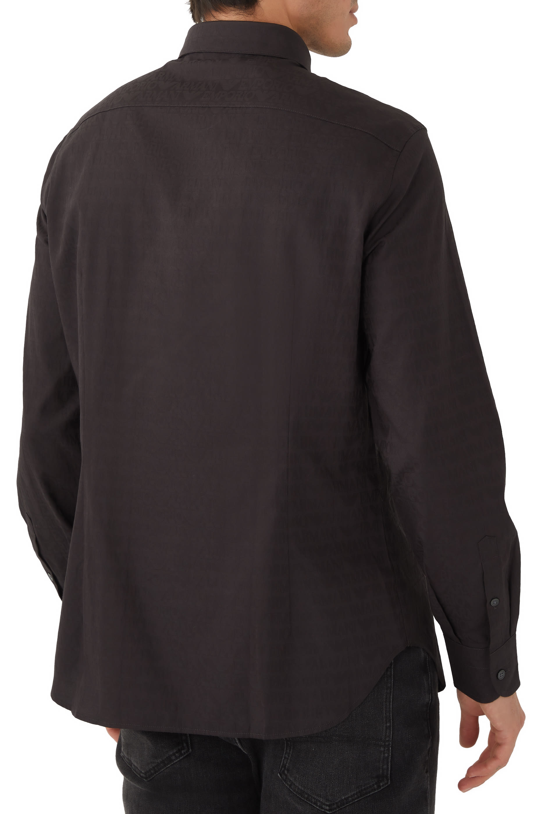 All-over Jacquard Logo Shirt