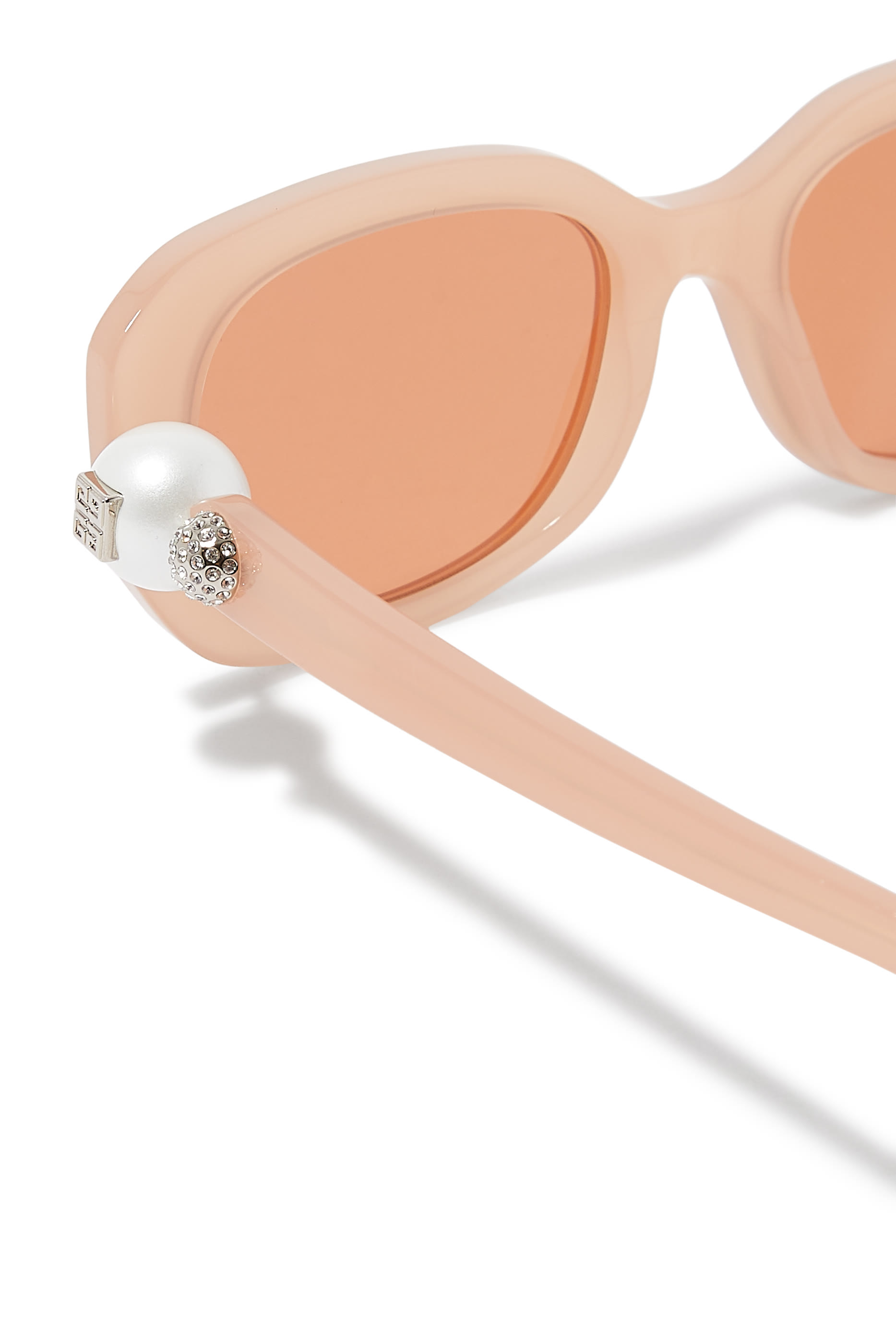 Pearl Oval Frame Sunglasses 