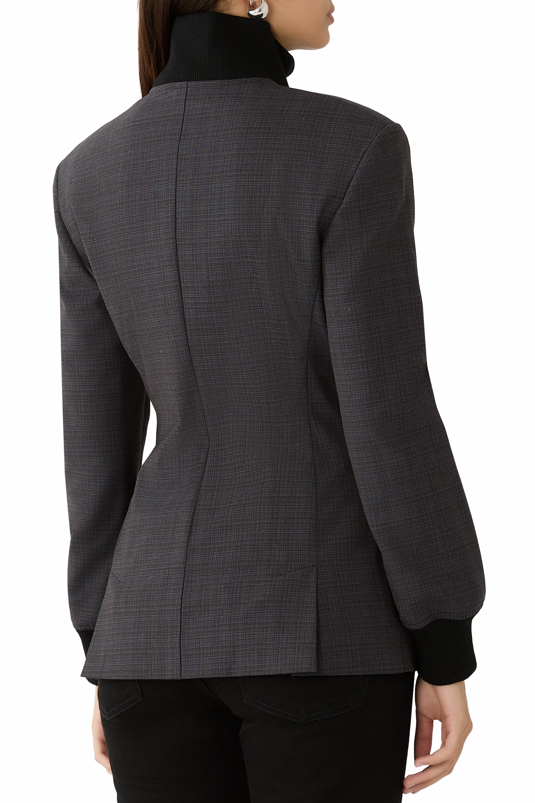 Stretchy Wool-Blend Jacket