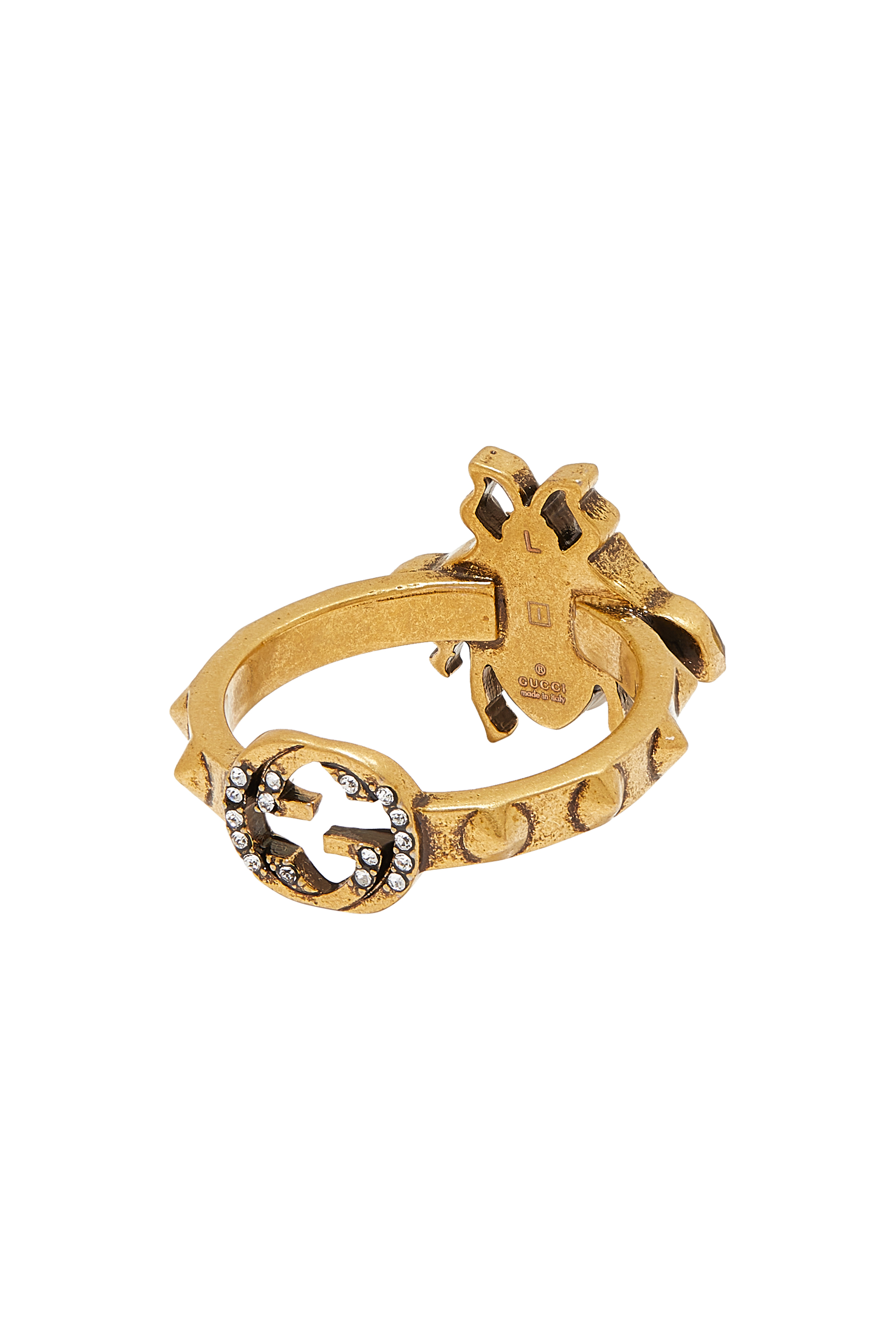 Bee Ring With Interlocking G