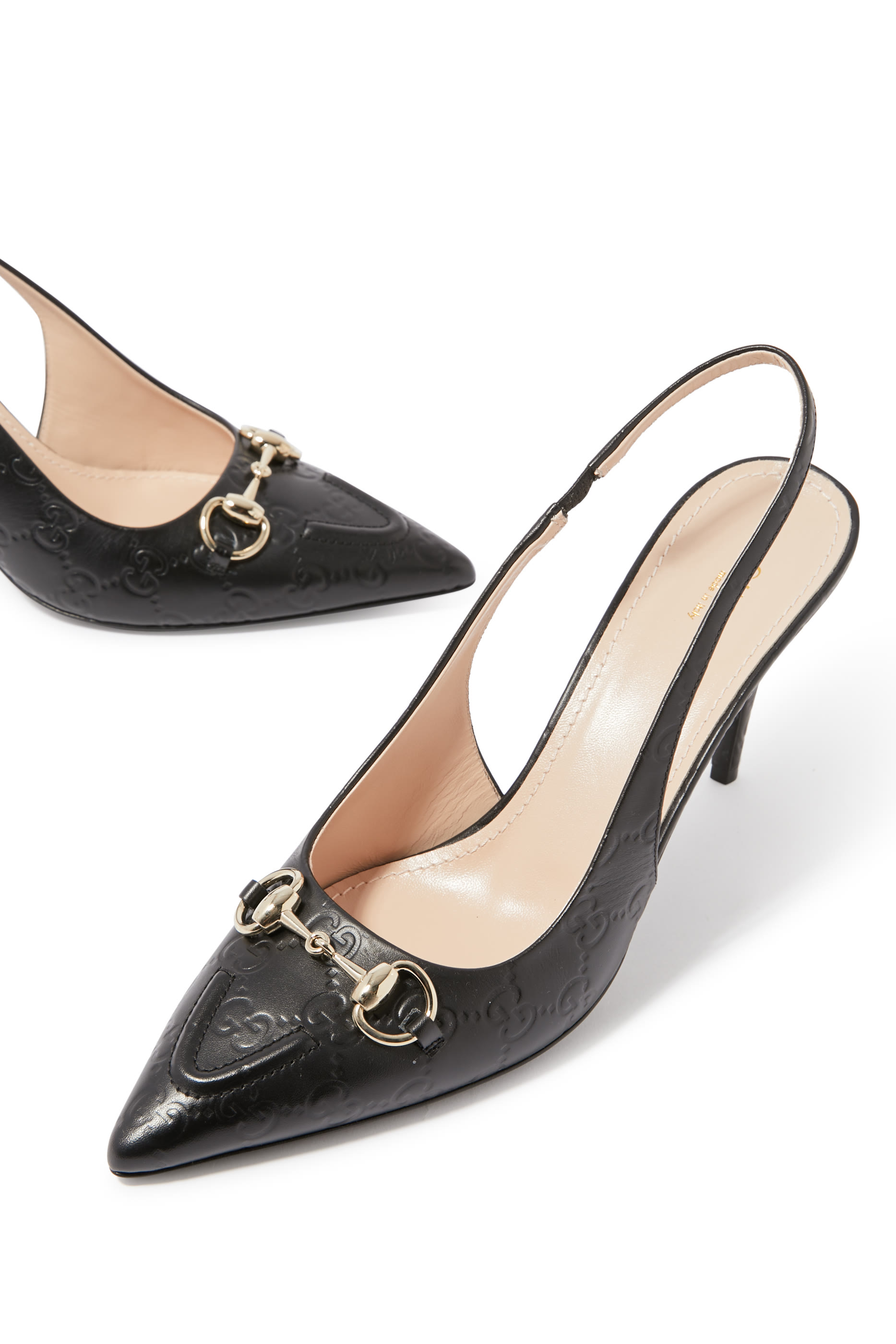 Horsebit 85 Slingback Pumps