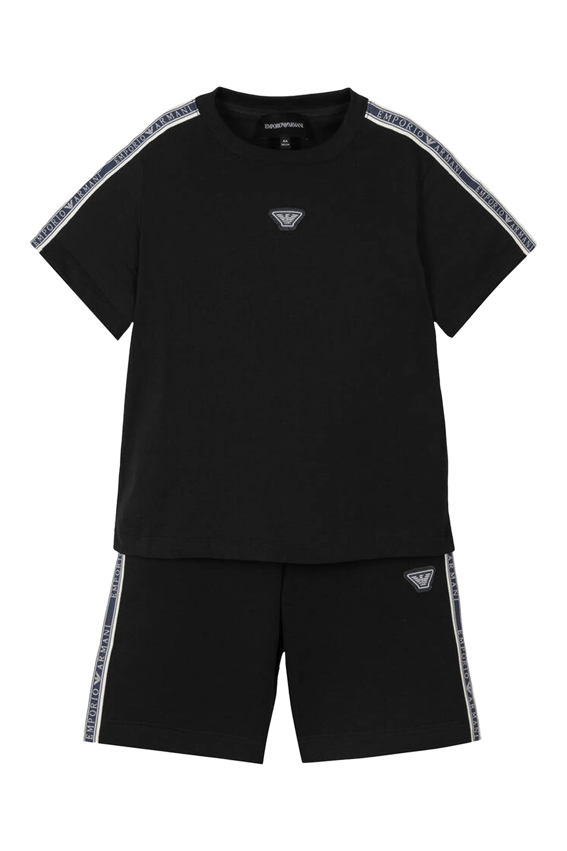Kids Logo Tape T-Shirt & Shorts Set