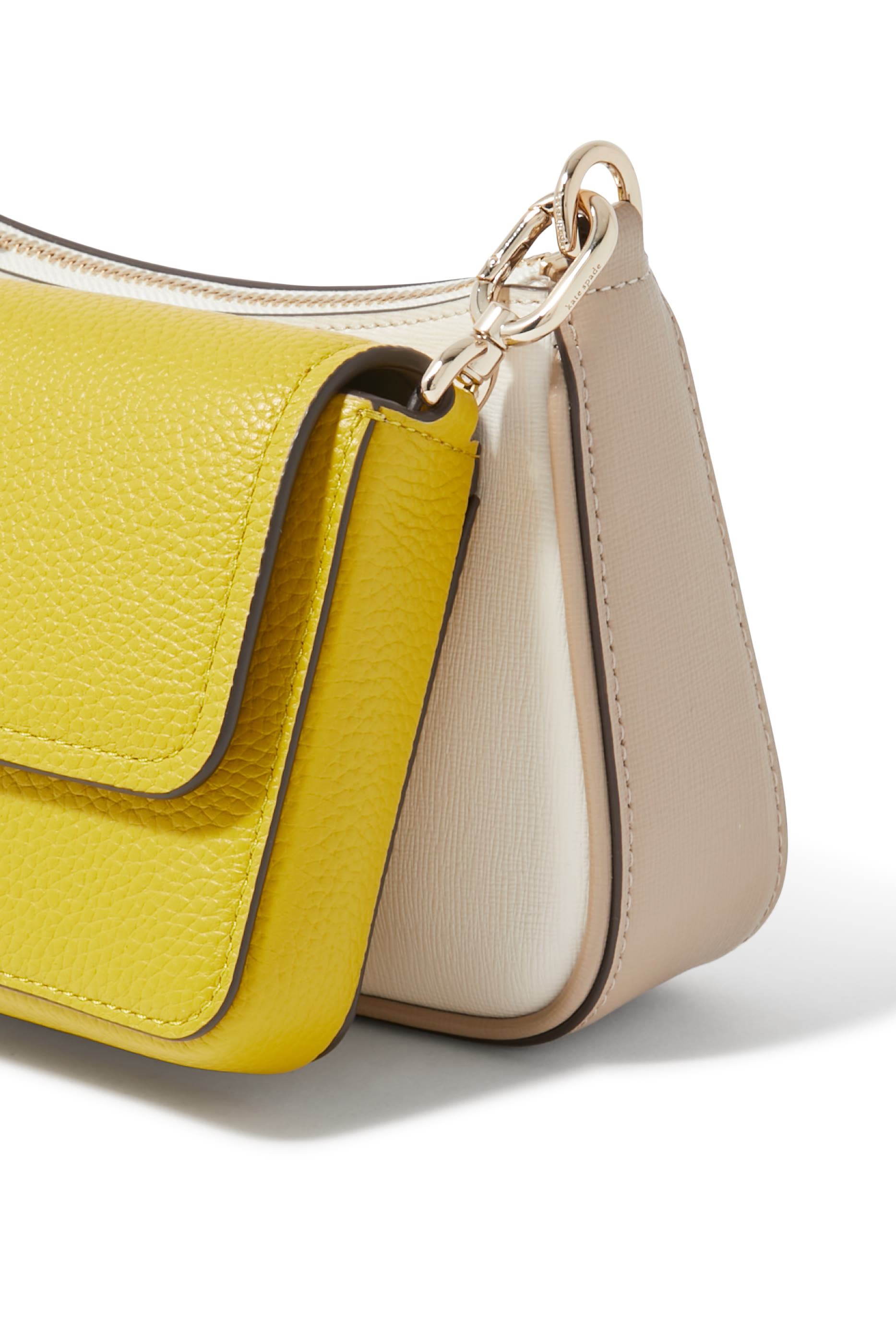 Double Up Leather Crossbody Bag