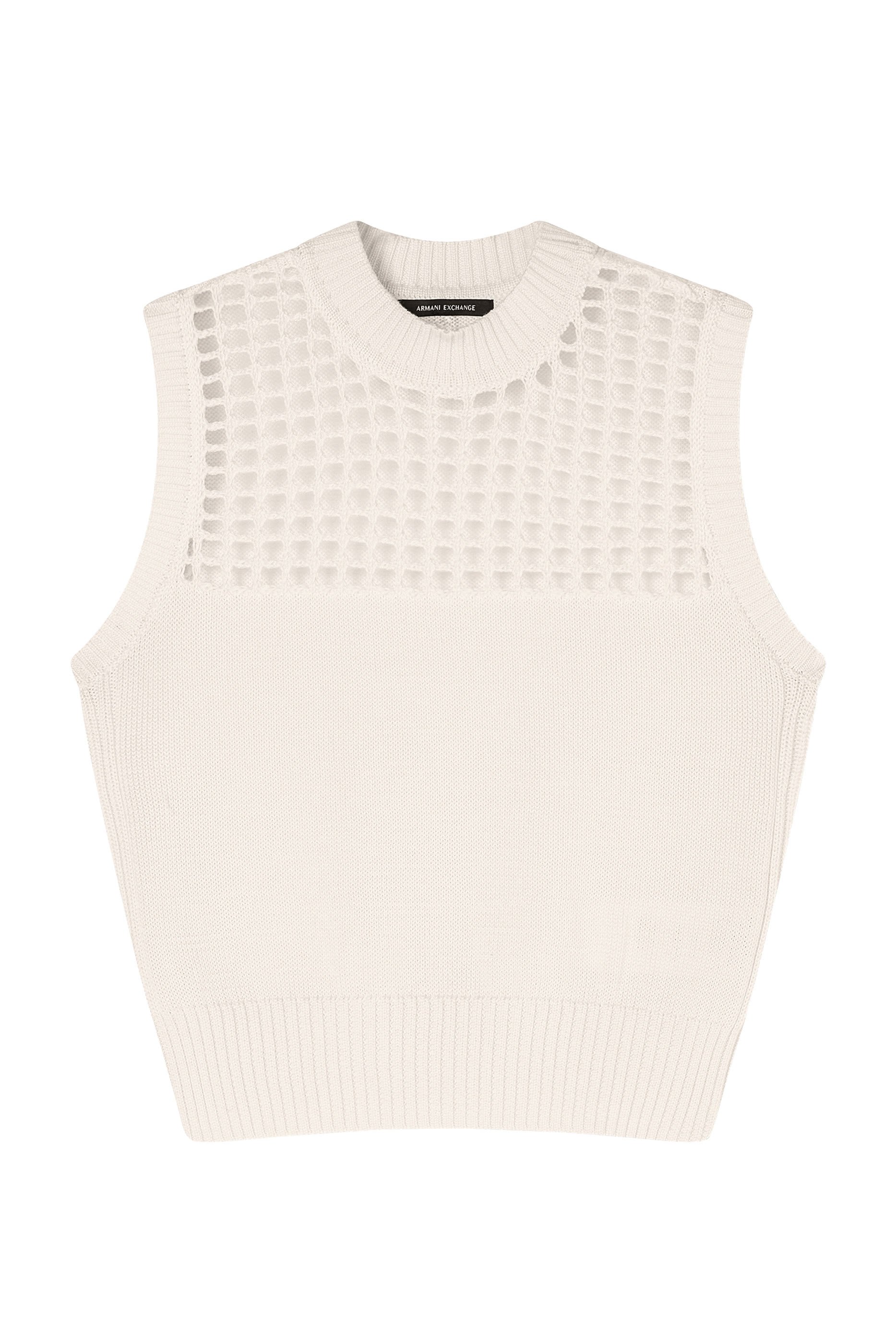 Open-Knit Panel Sweater