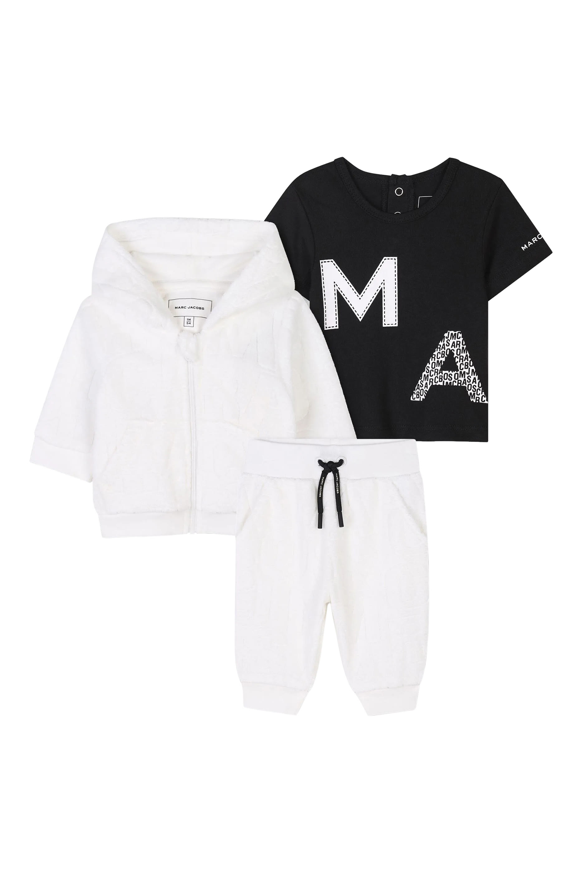 Kids Cotton T-Shirt, Trousers & Cardigan Set