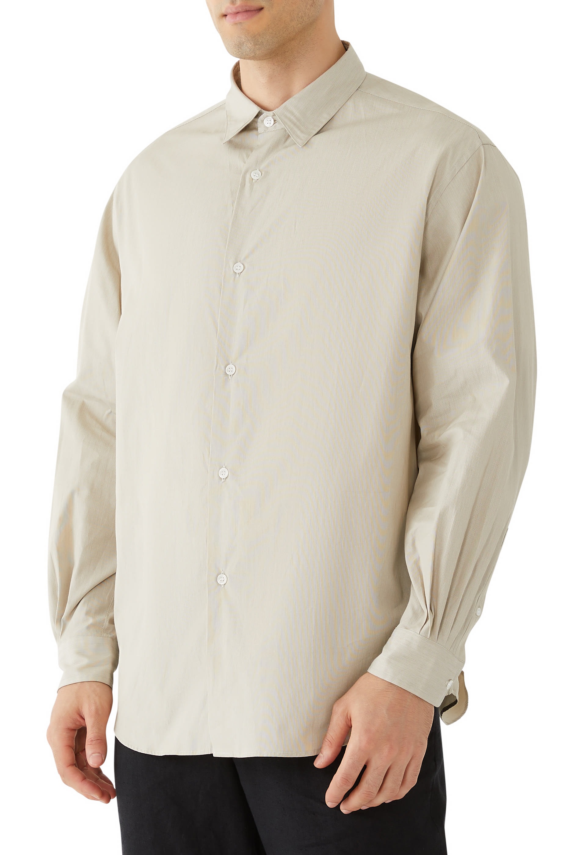 Regular Collar Stripe Shirt