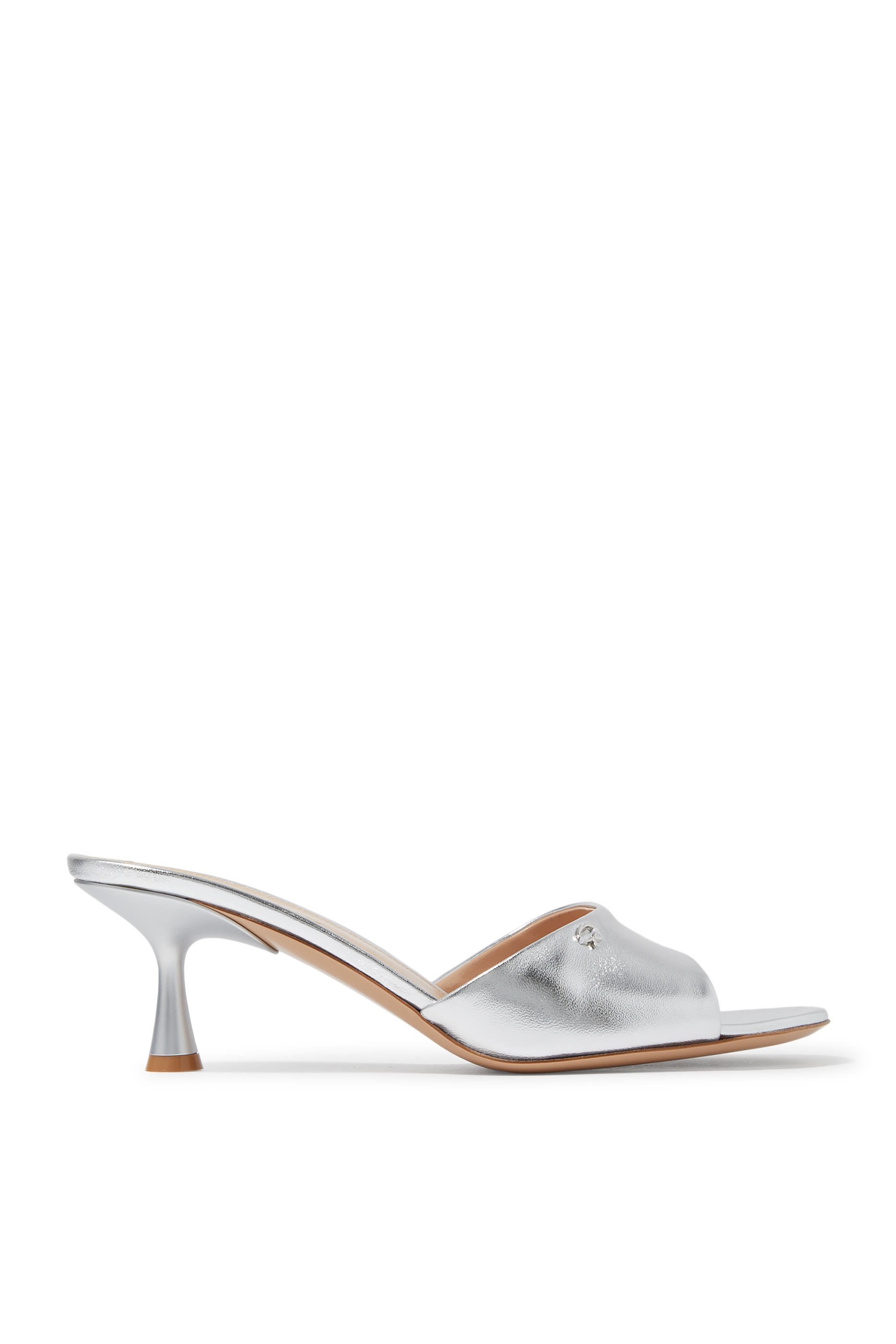 Ascent 55 Metallic Leather Mules