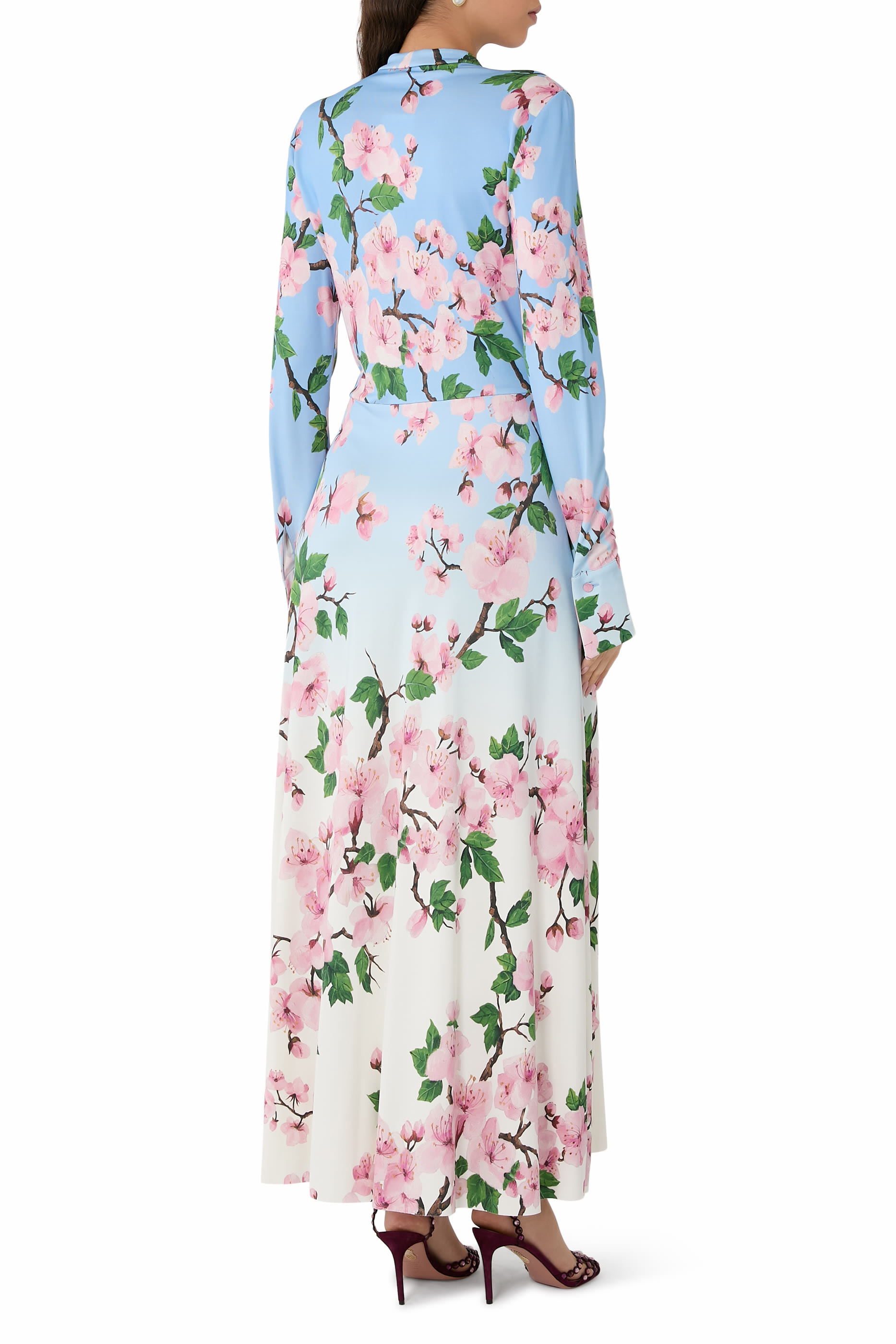 Ombr&eacute; Cherry Blossom Jersey Dress