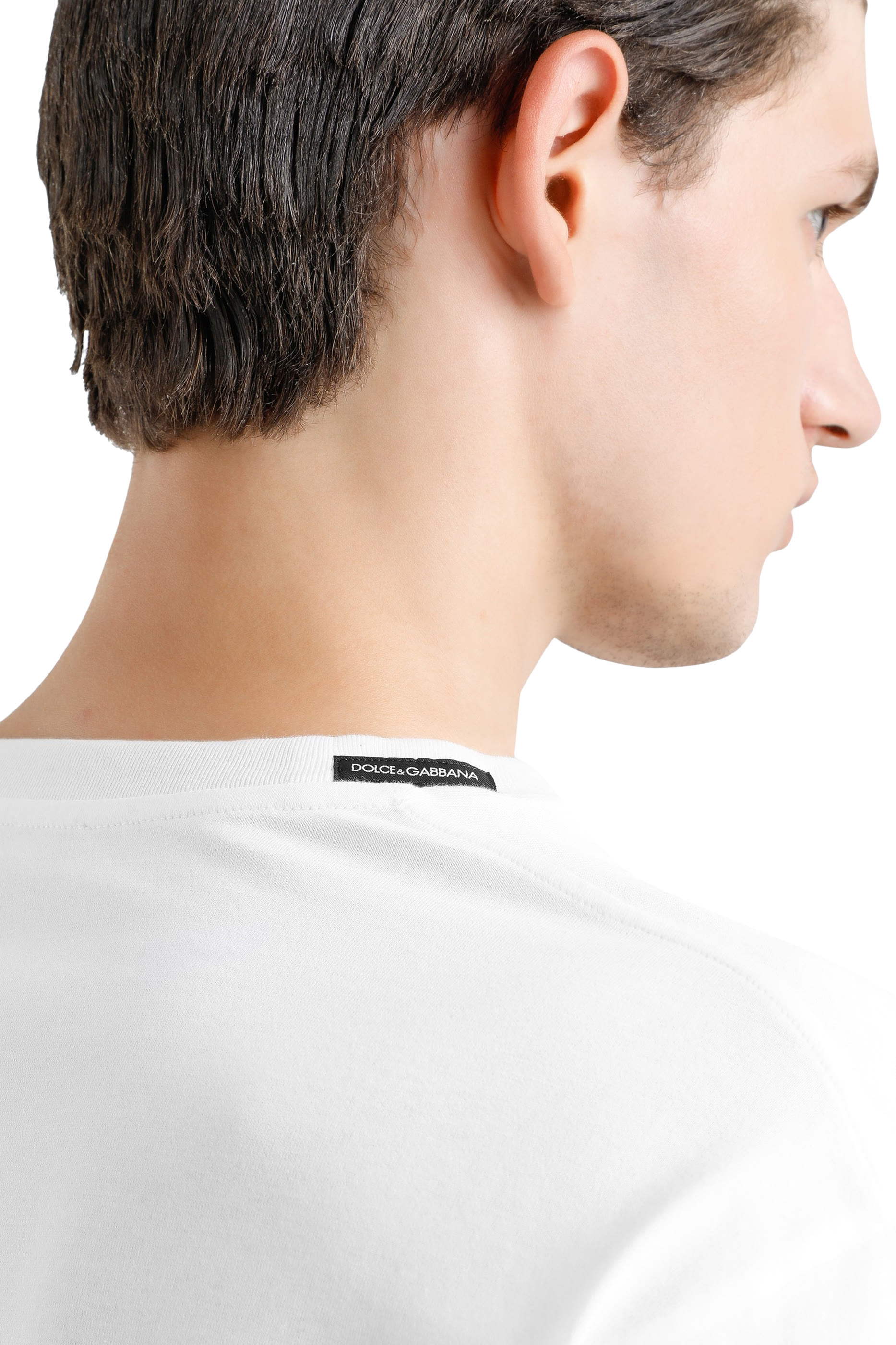 Cotton T-Shirt with Logo Embroidery