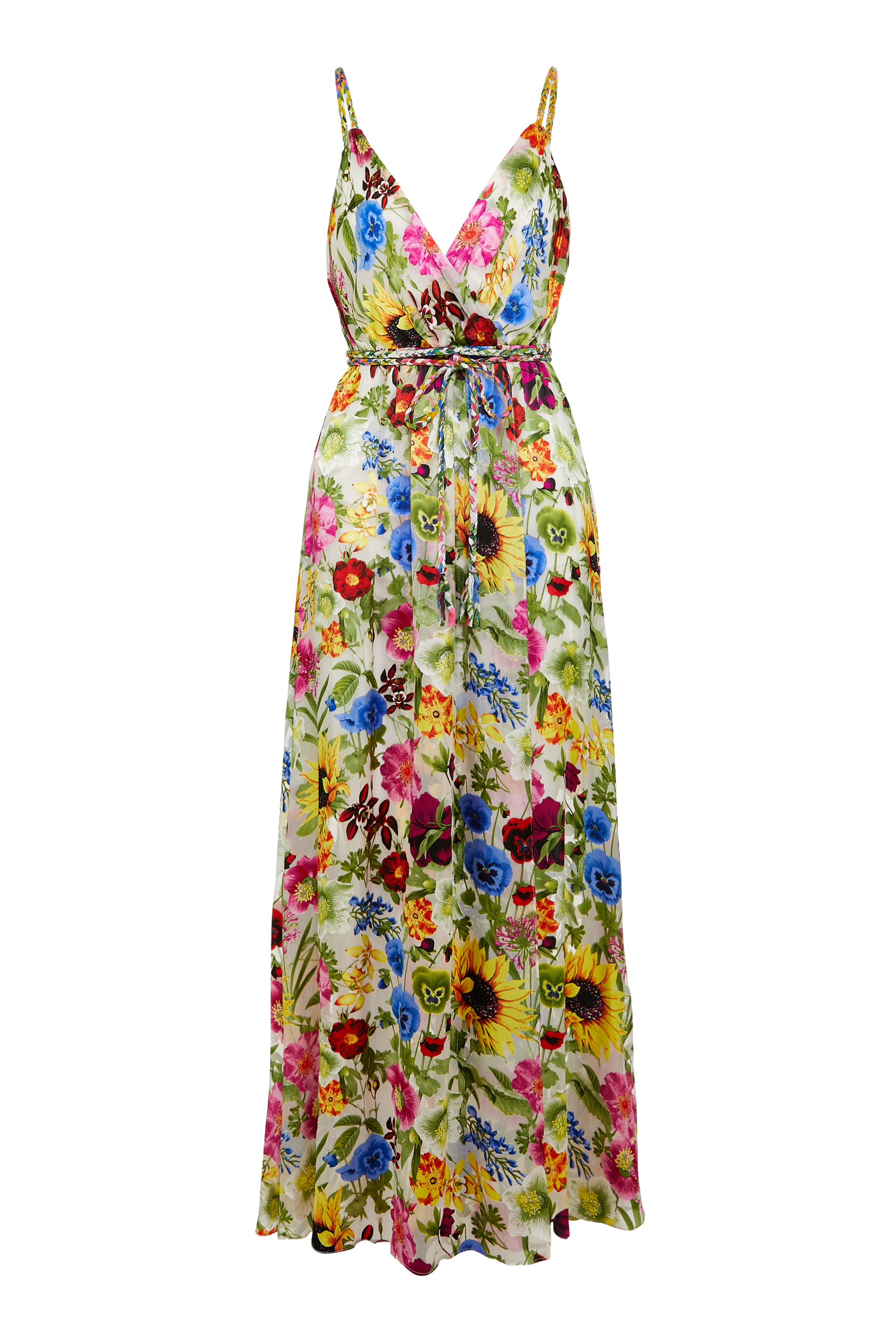 Buy Alice + Olivia Samantha Wrap-Effect Floral Maxi Dress for Womens ...