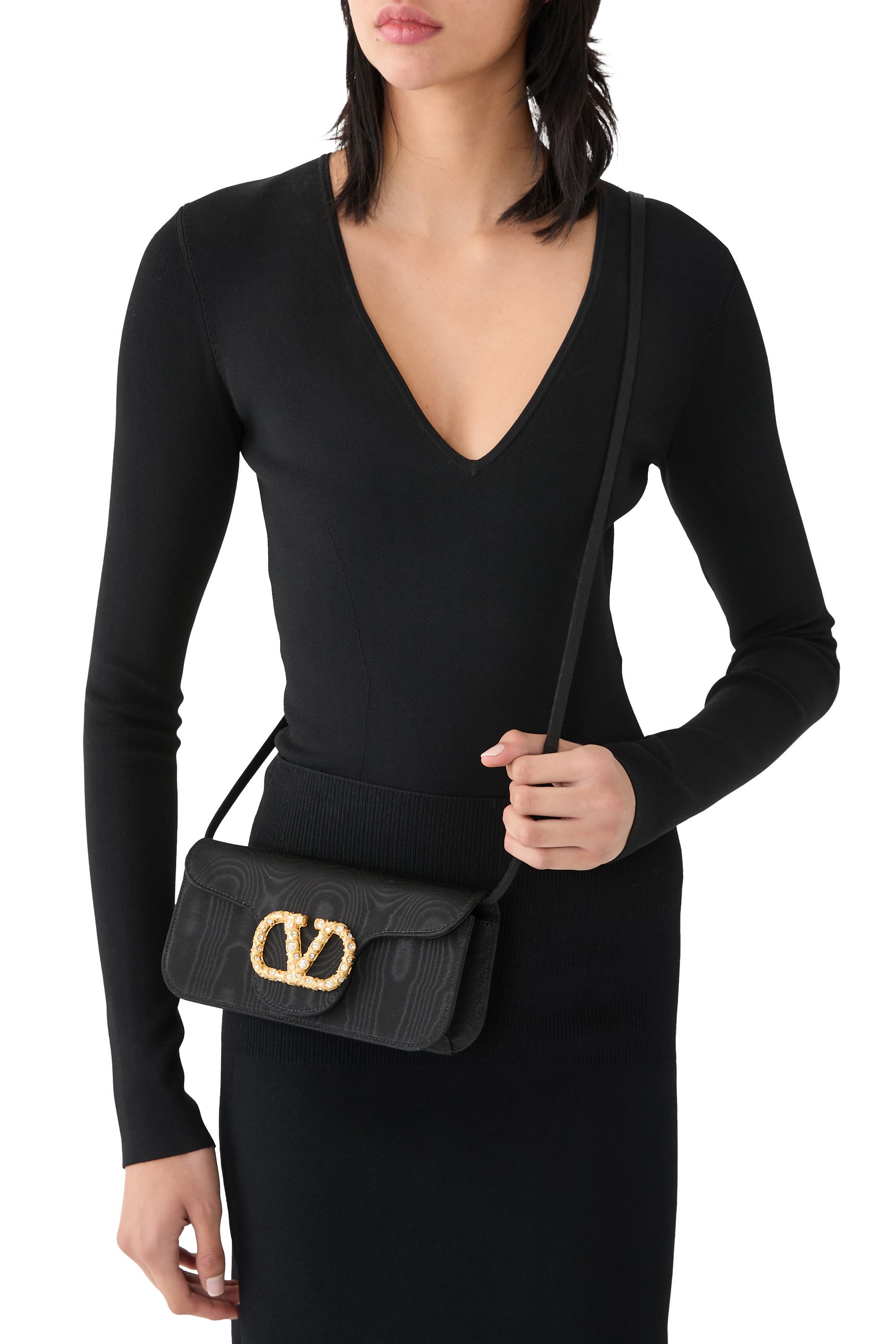 Loco Moiré Fabric Clutch