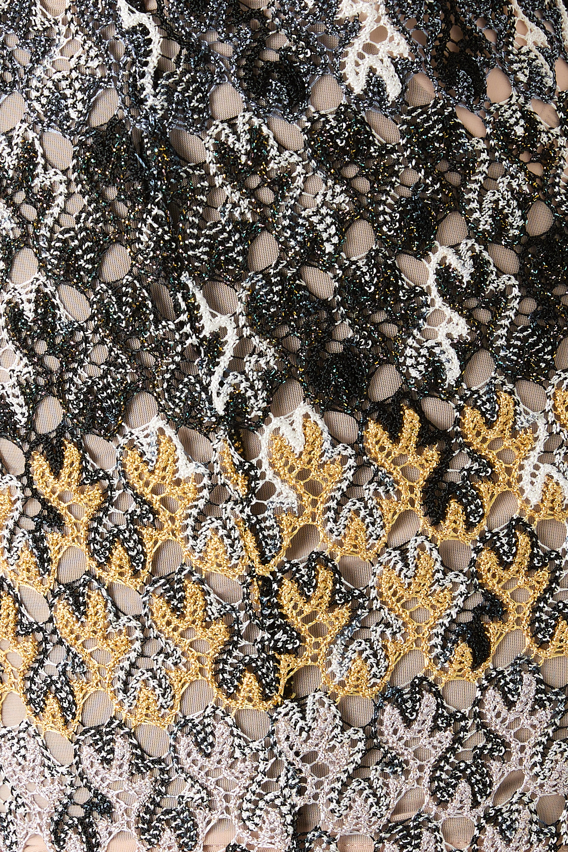 Flare Pants in Embroidered Lace