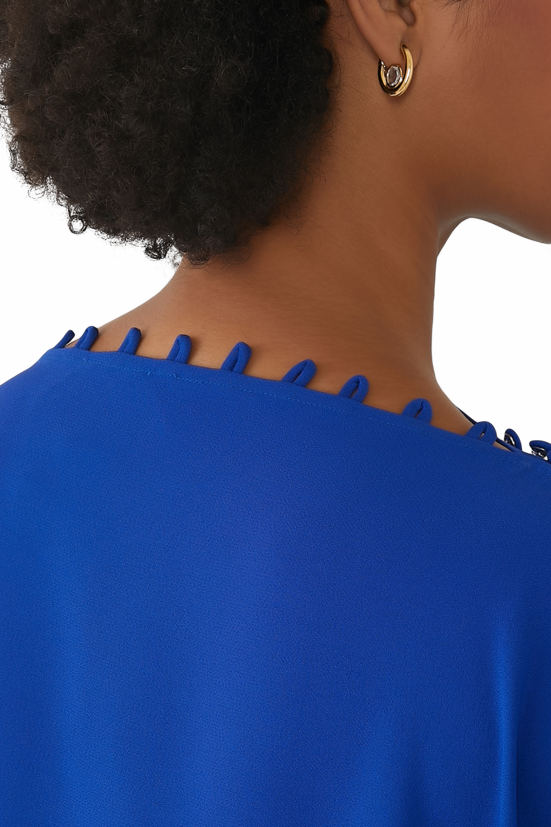 Oval Stone Hoop Earrings, 18k Gold-Plated Sterling Silver