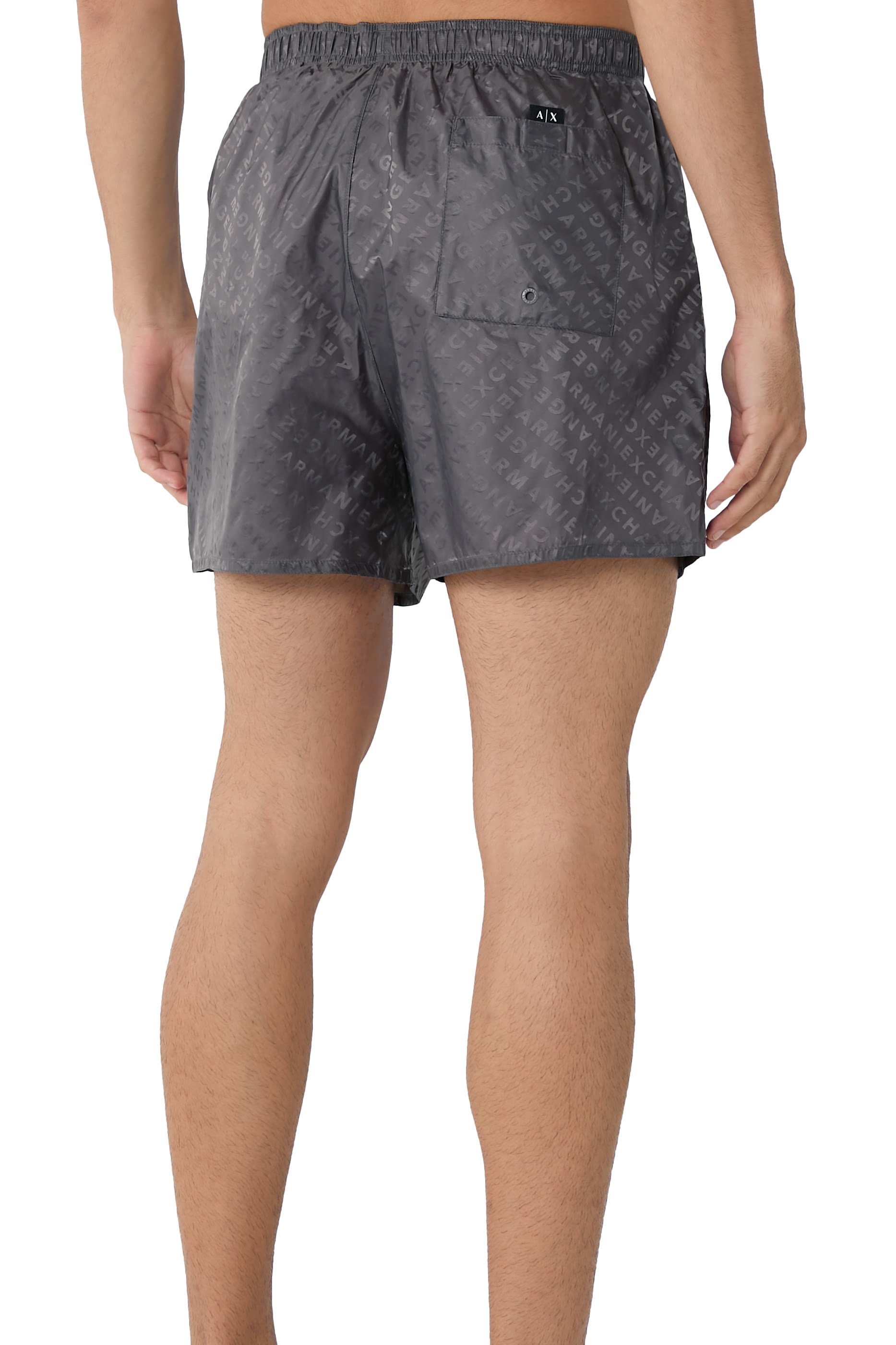 Allover Logo Boxer Swimsuit