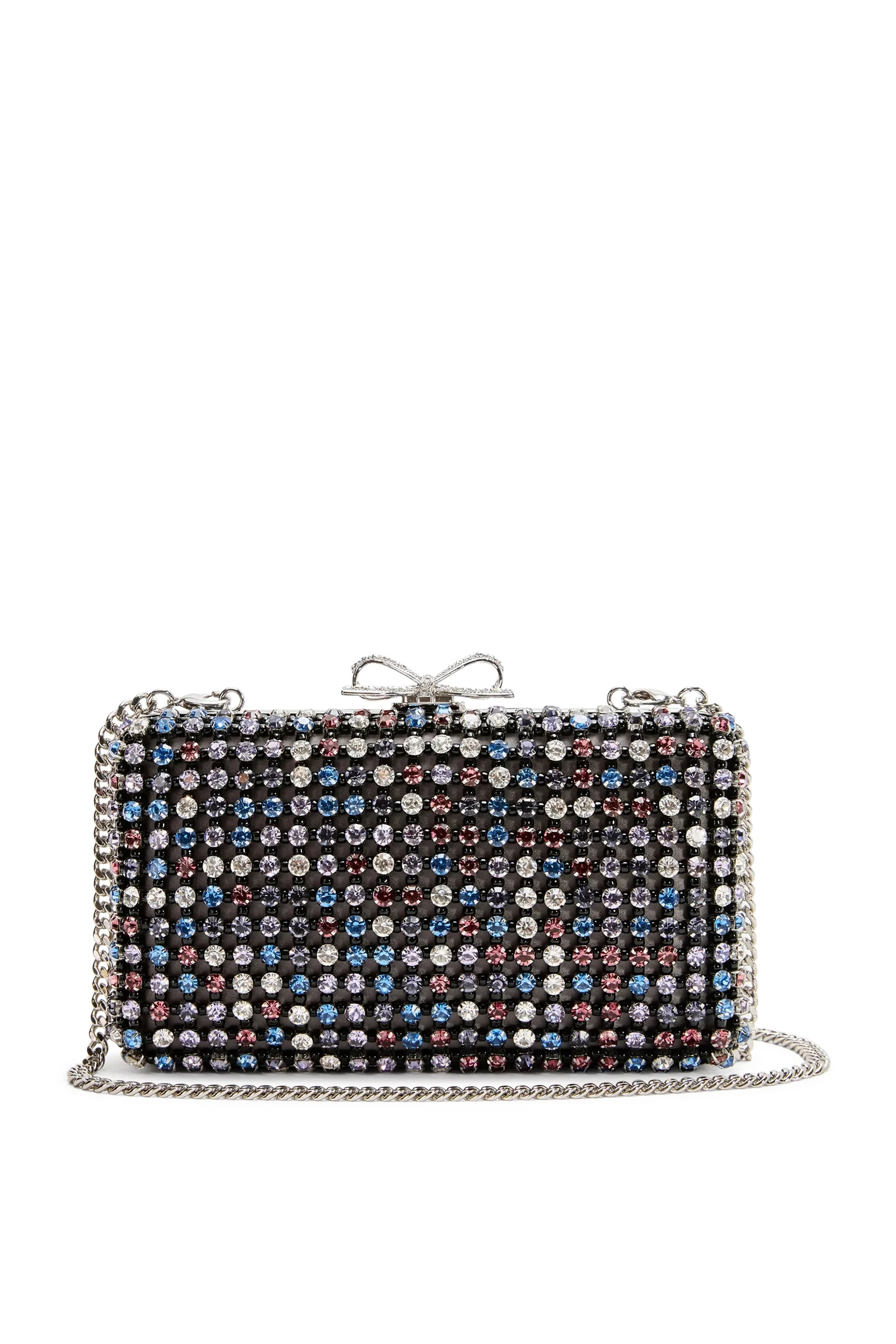 Multi Crystal Chainmail Clutch