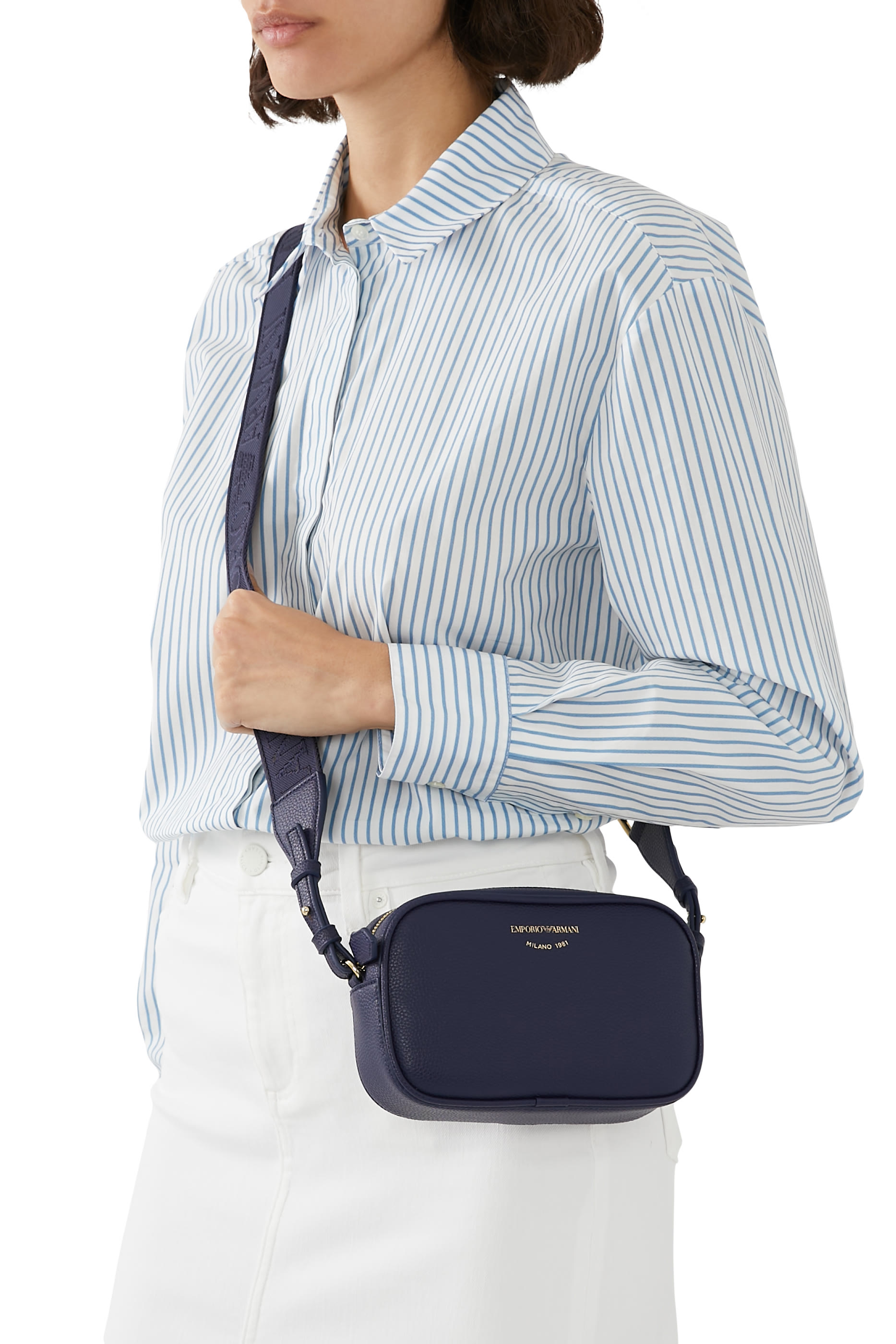 Deer-Print Camera Case with Shoulder Strap