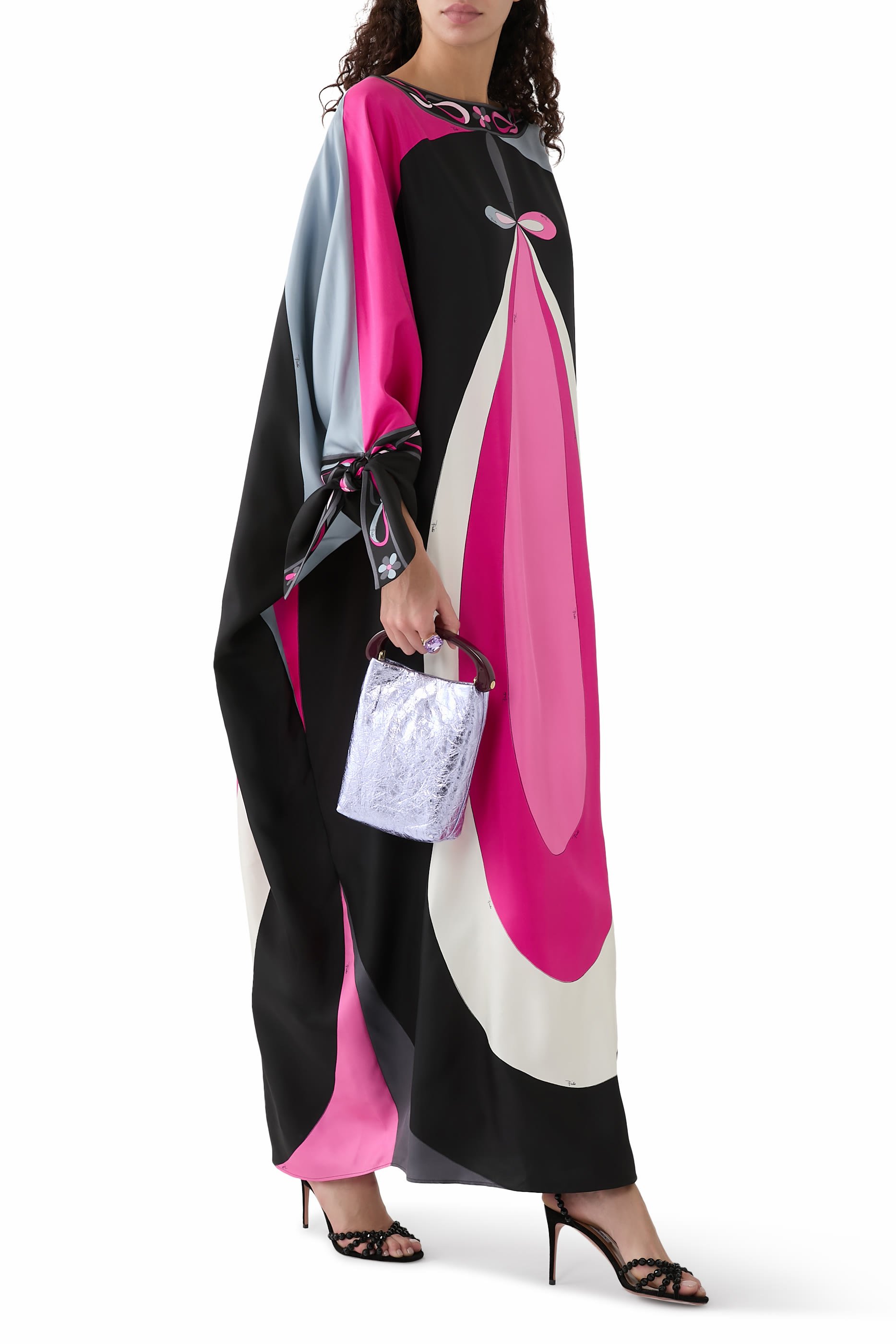 Maddalena Print Silk Twill Kaftan