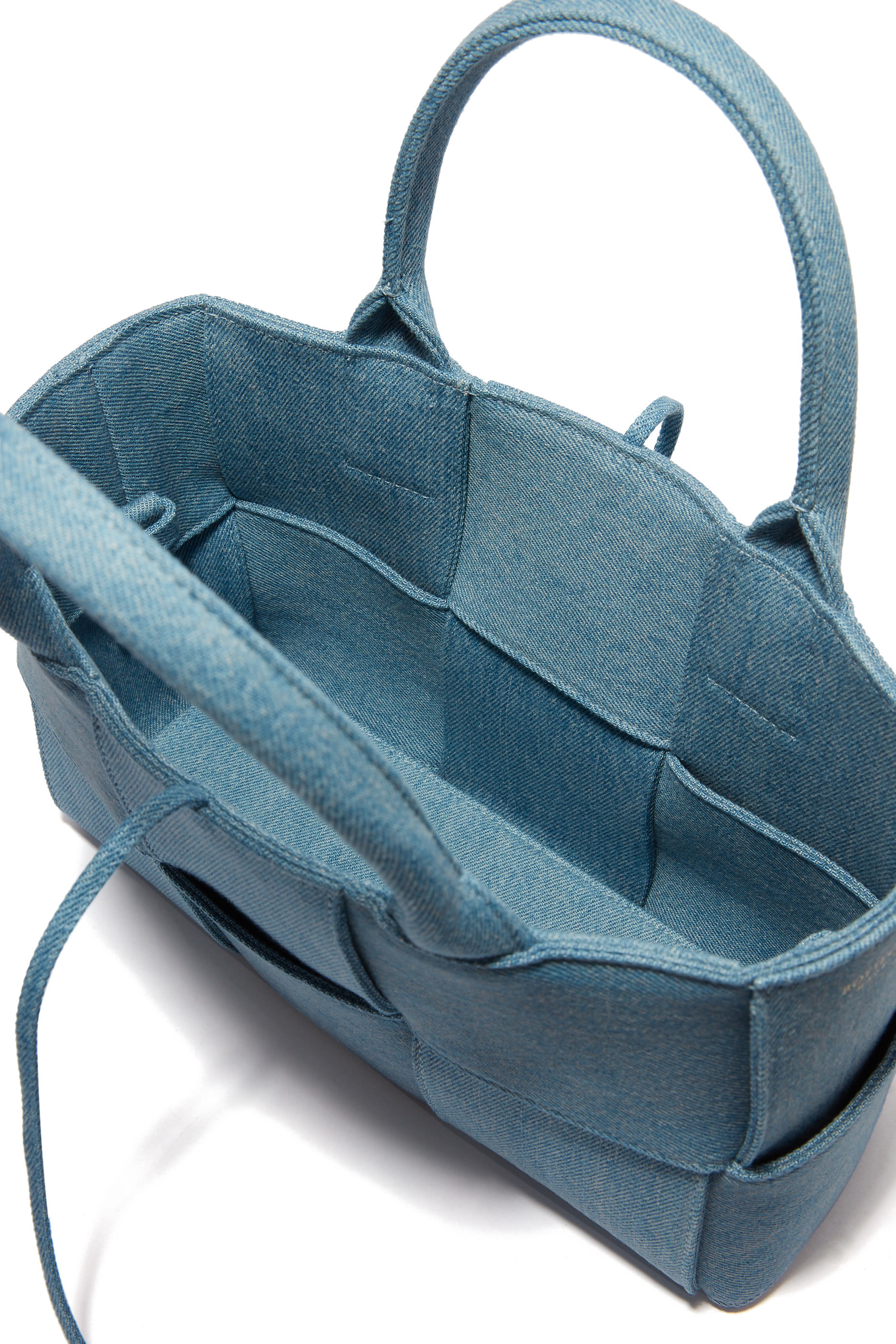 Mini Denim Arco Tote