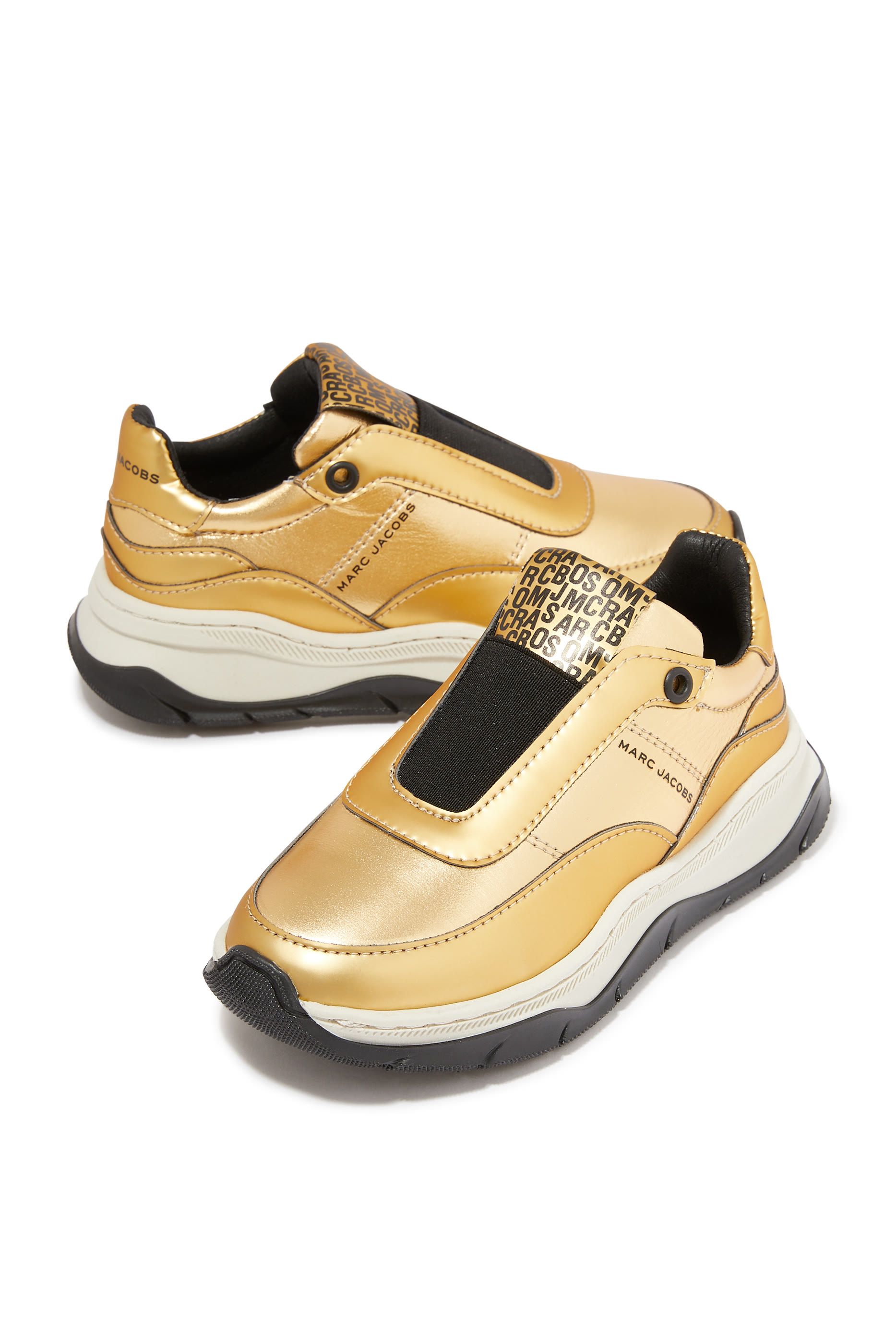 Kids Logo Print Slip-On Sneakers