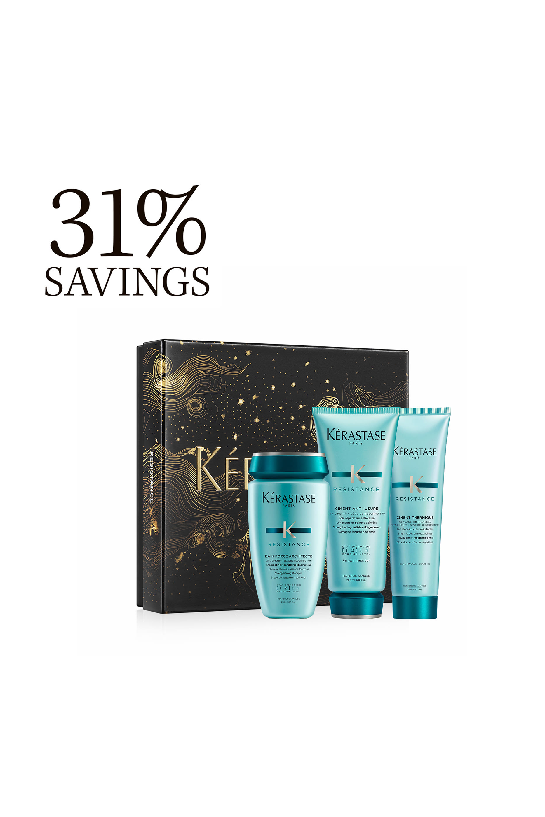 Resistance Repairing Set for Damaged Hair