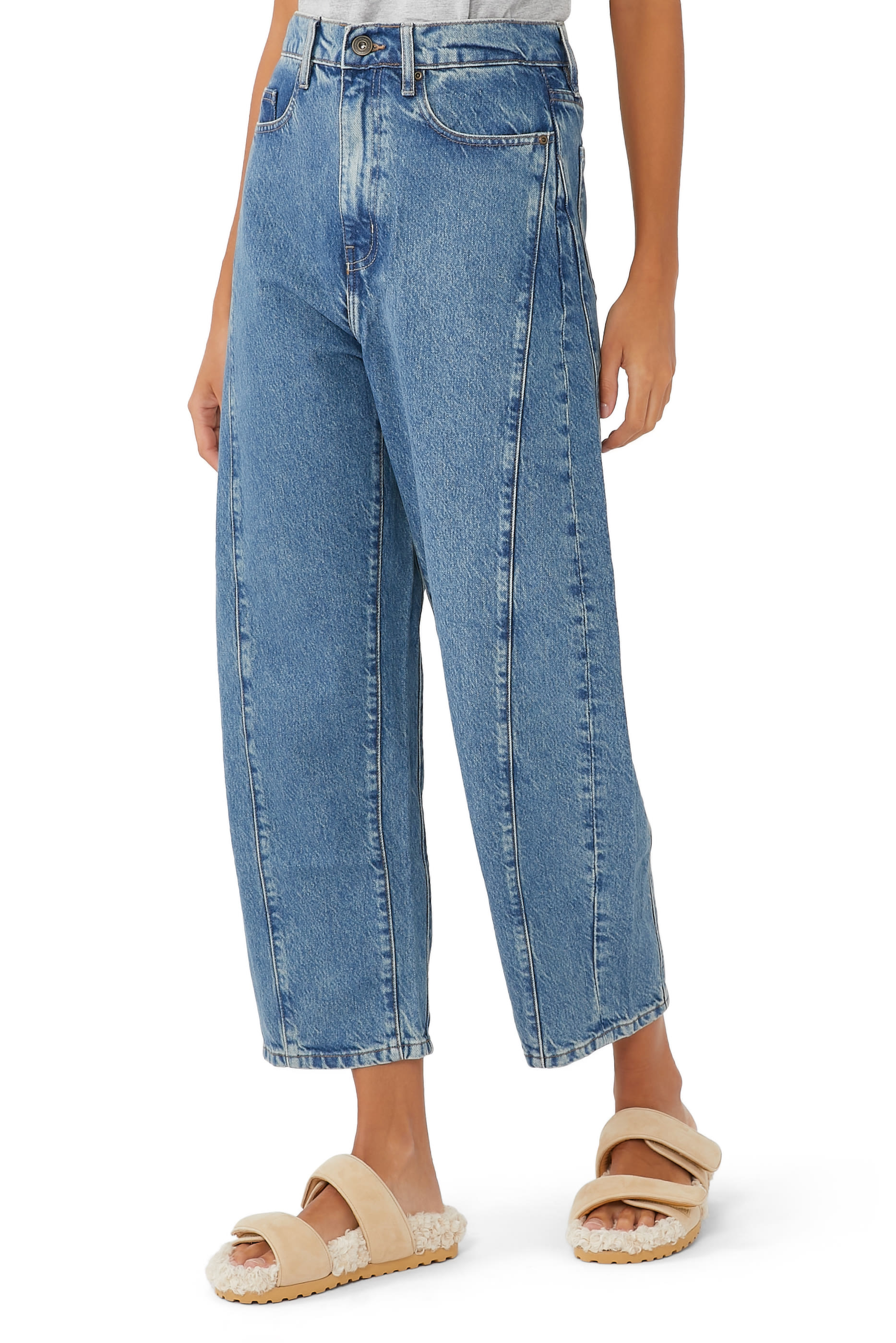 Utah Mid Rise Wide Leg Jeans