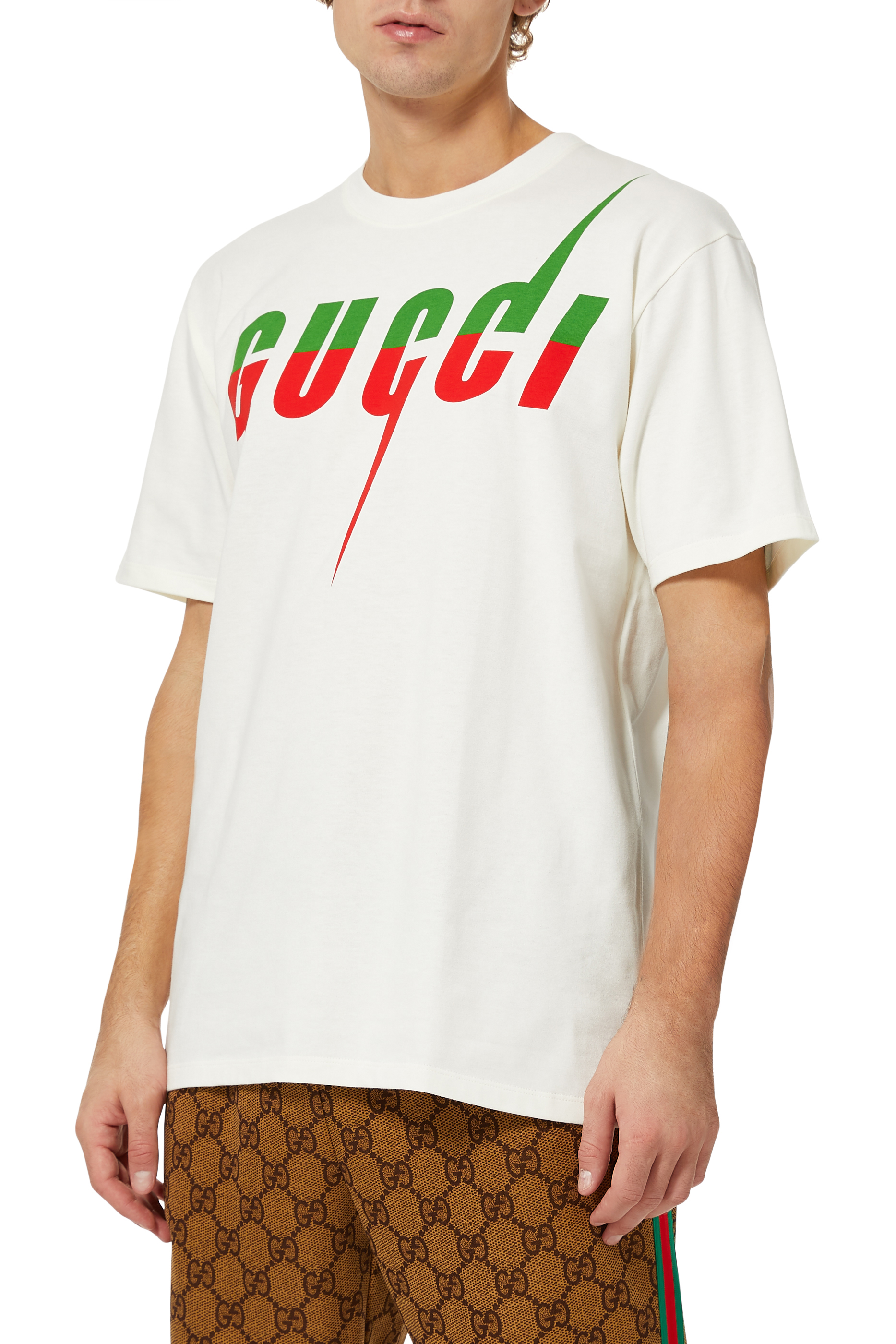Recommendation prevent Polar bear Buy Gucci Logo Blade Print T-Shirt for Mens | Bloomingdale's UAE