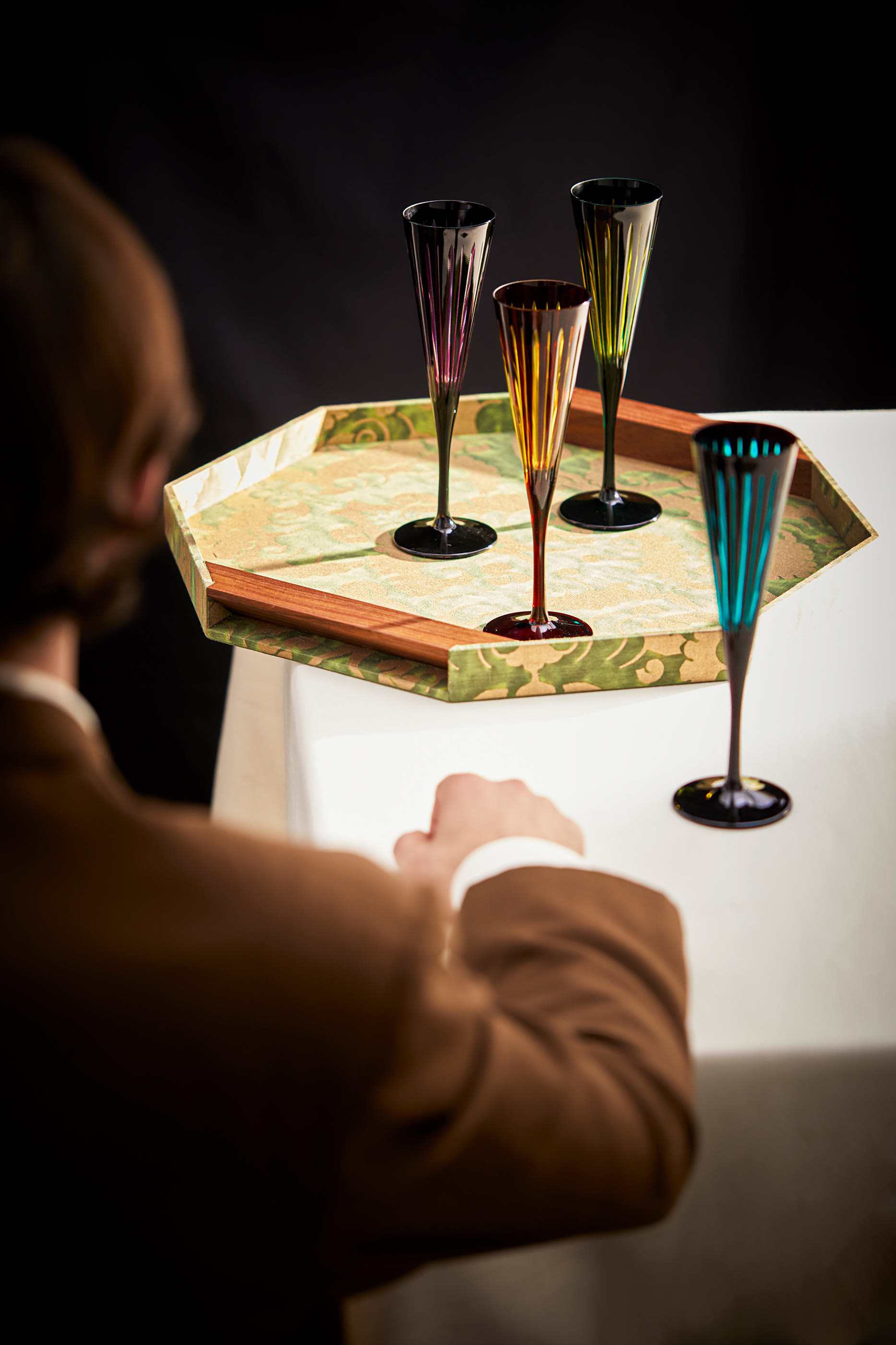 Amber Prism Flutes Set 