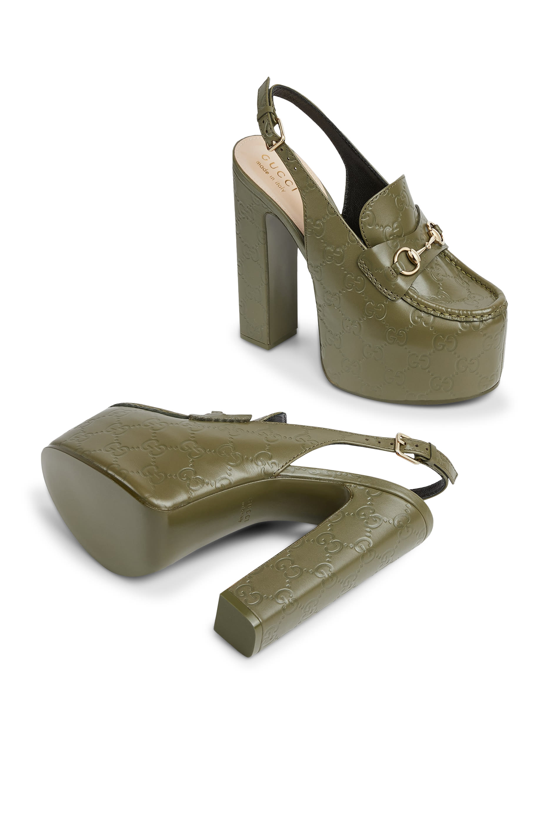 Horsebit 145 Platform Loafer Slingbacks