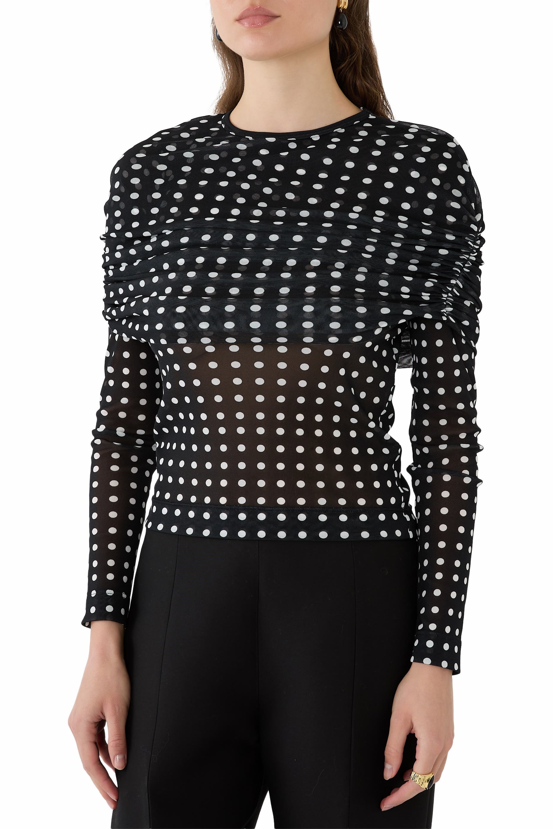  Recycled Nylon Long Sleeve Top 