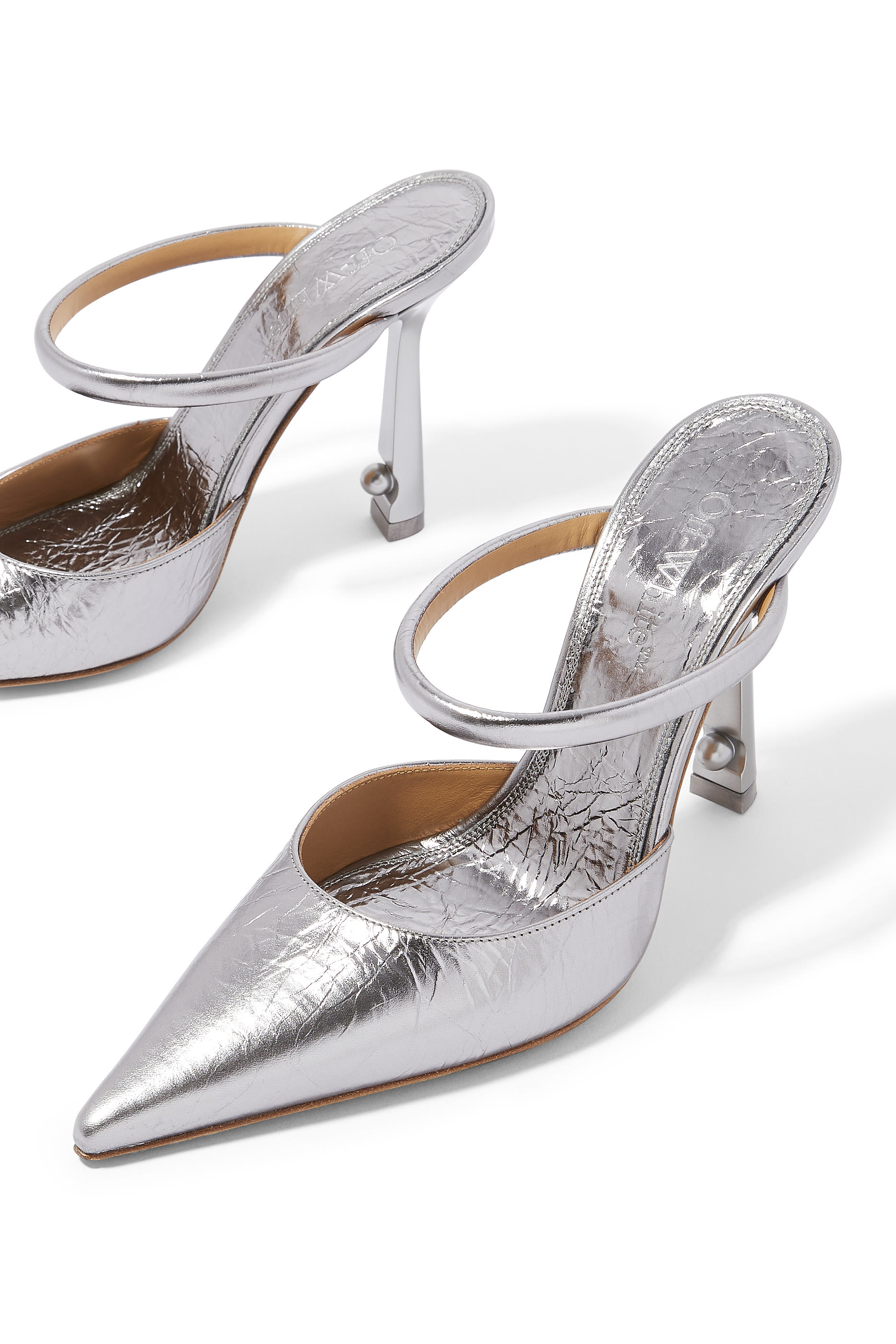 Lollipop 115 Metallic Leather Mules