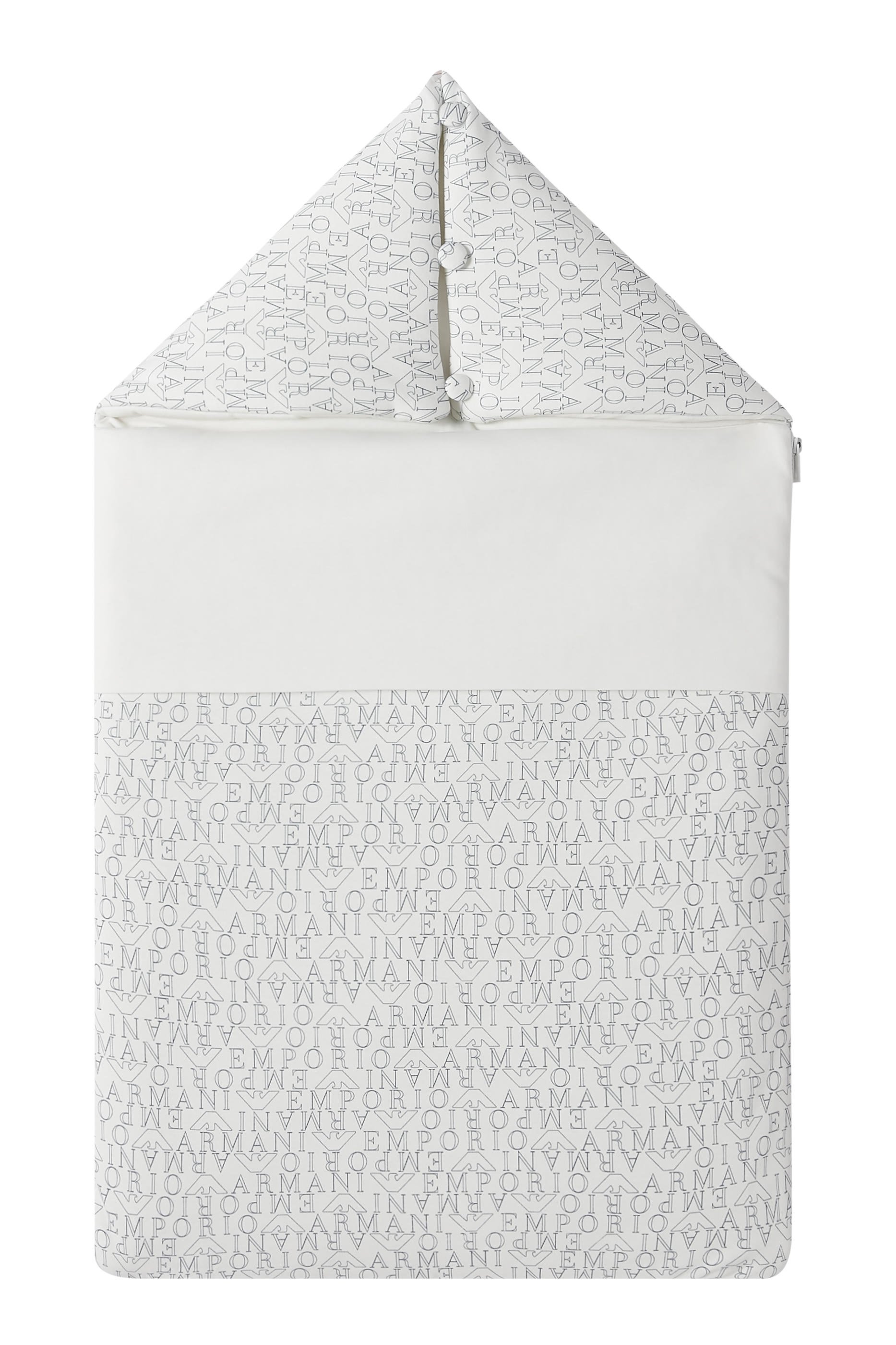 Kids All-Over EA Text Logo-Printed Sleeping Bag