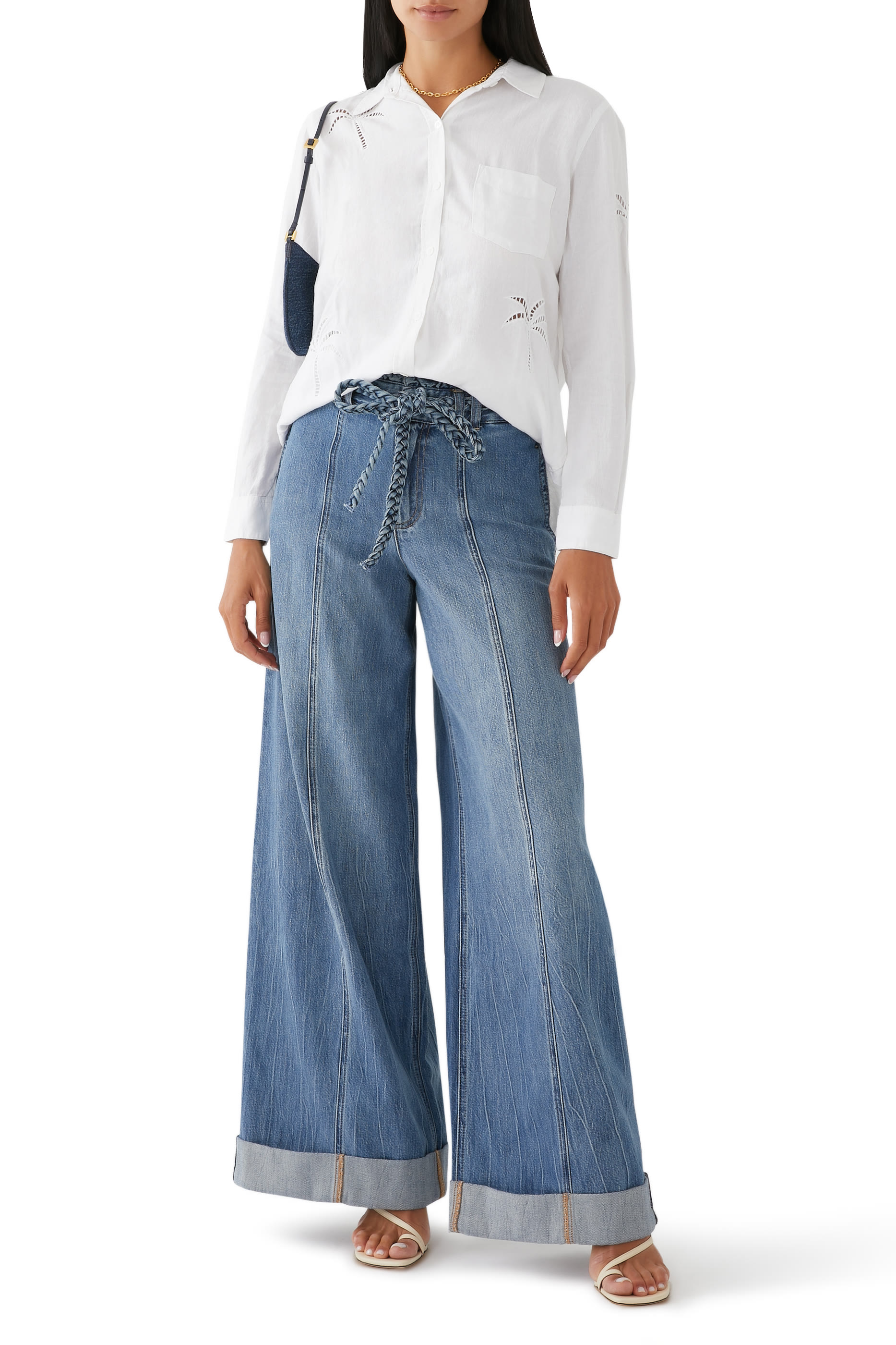 Charli Palm Eyelet Shirt