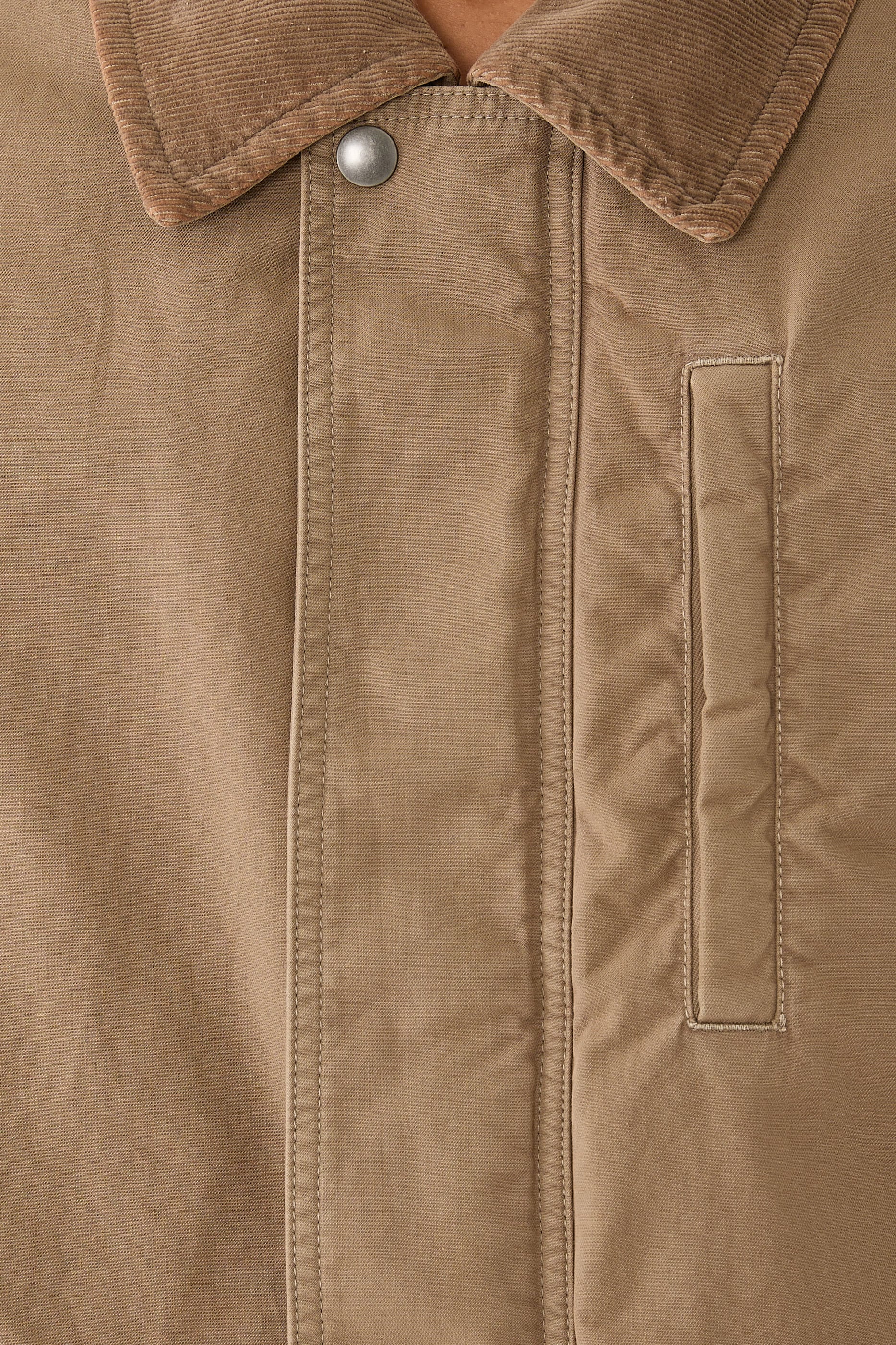 Corduroy Trimmed Jacket 