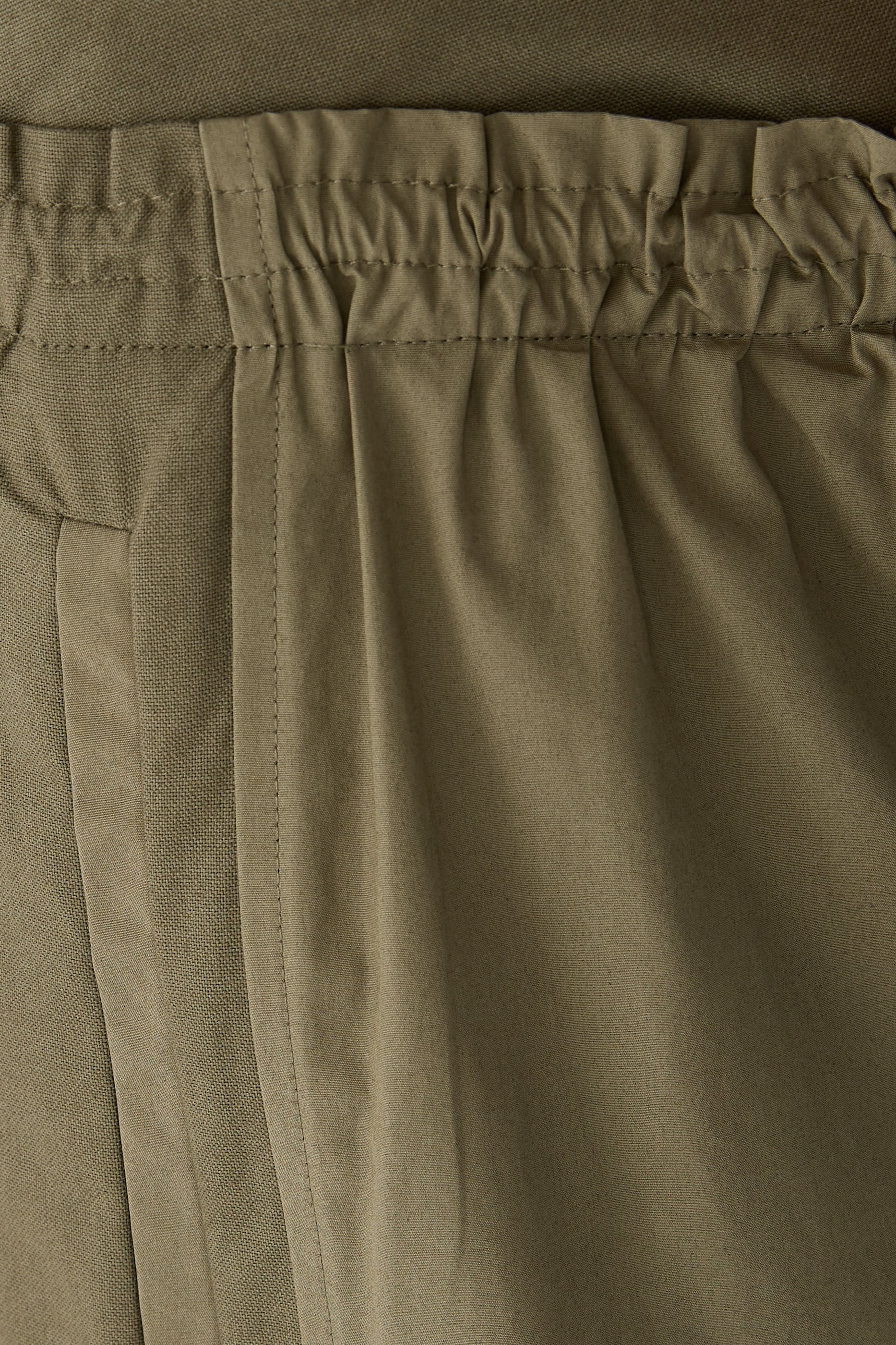 Poplin Double Waistband Pant
