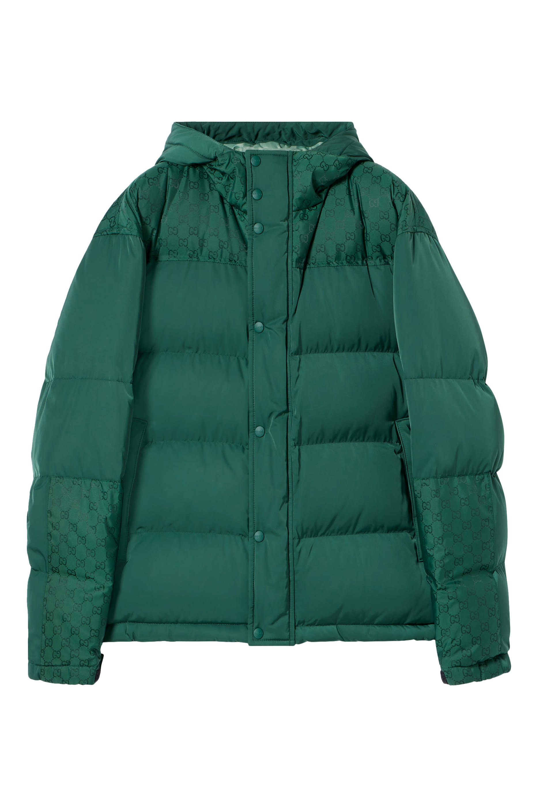 Technical Nylon Twill Padded Jacket 