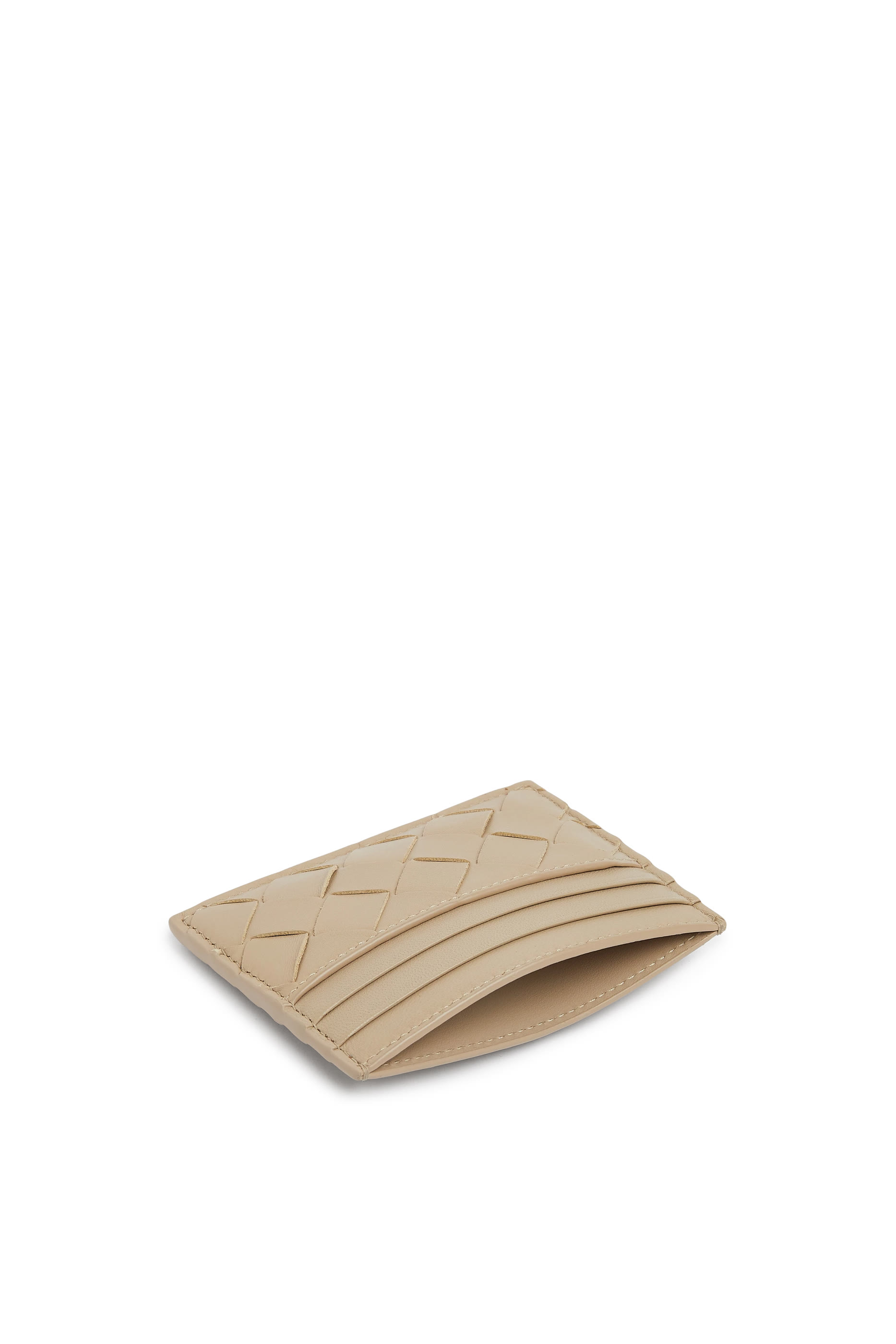 Intrecciato Leather Card Holder