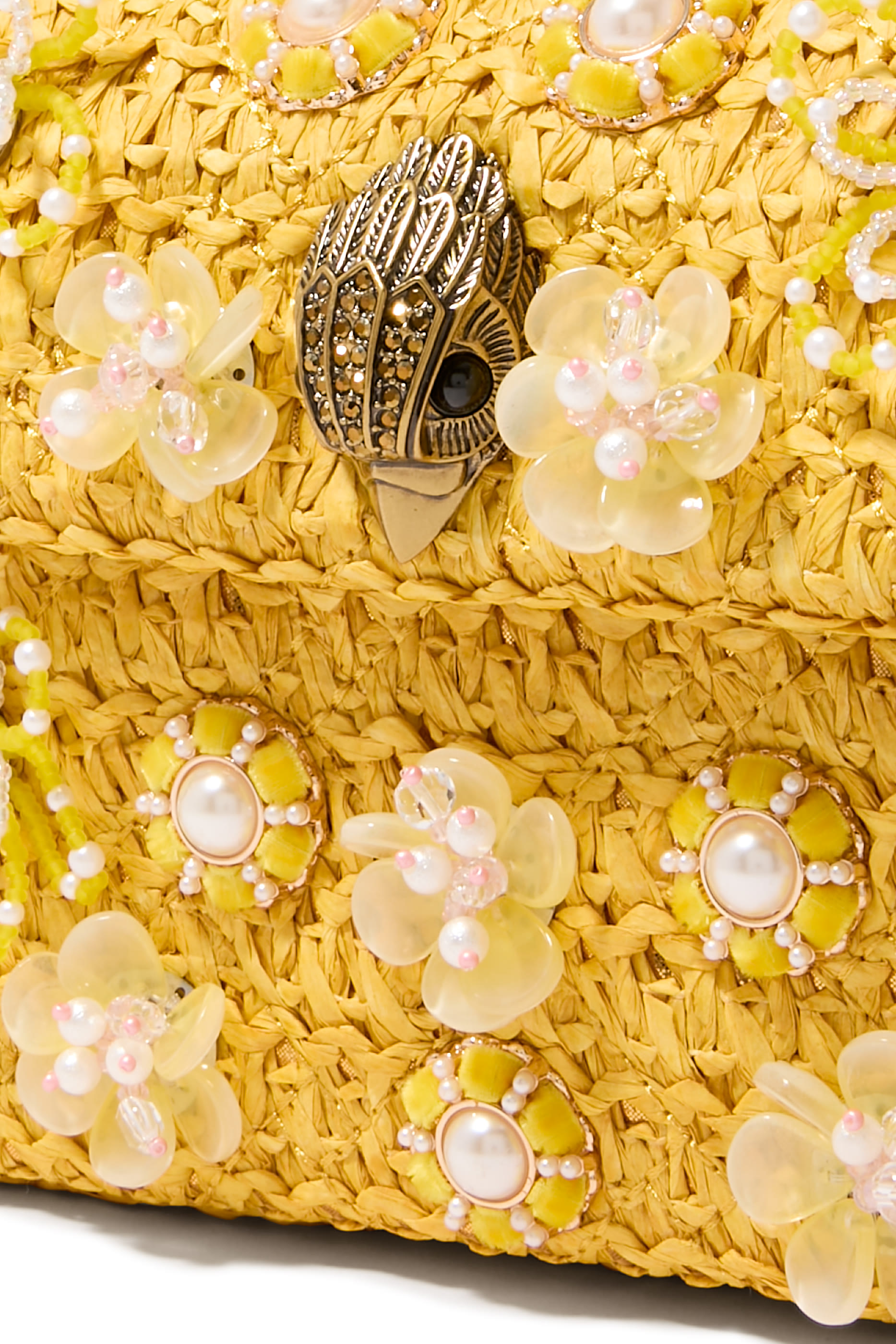 Kensington Raffia Effect Mini Crossbody Bag