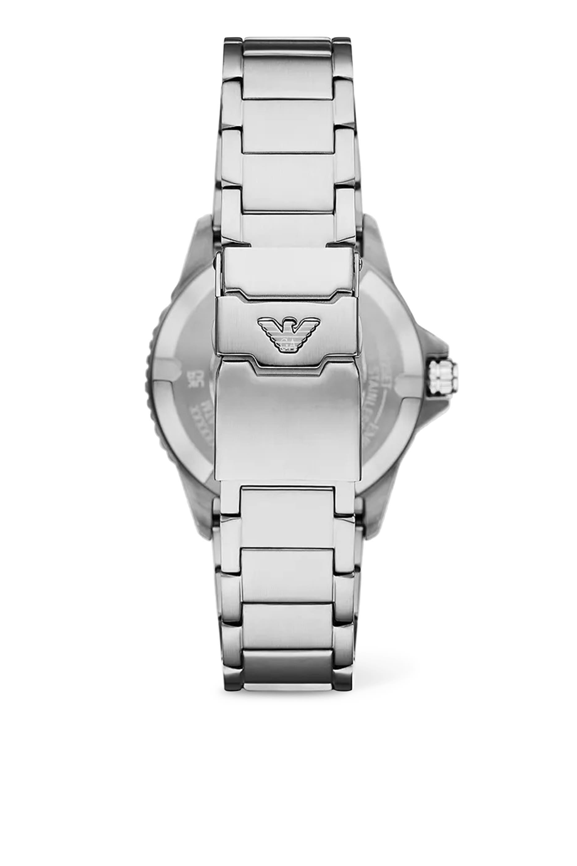 World Explorer Three-Hand Date Stainless Steel Watch